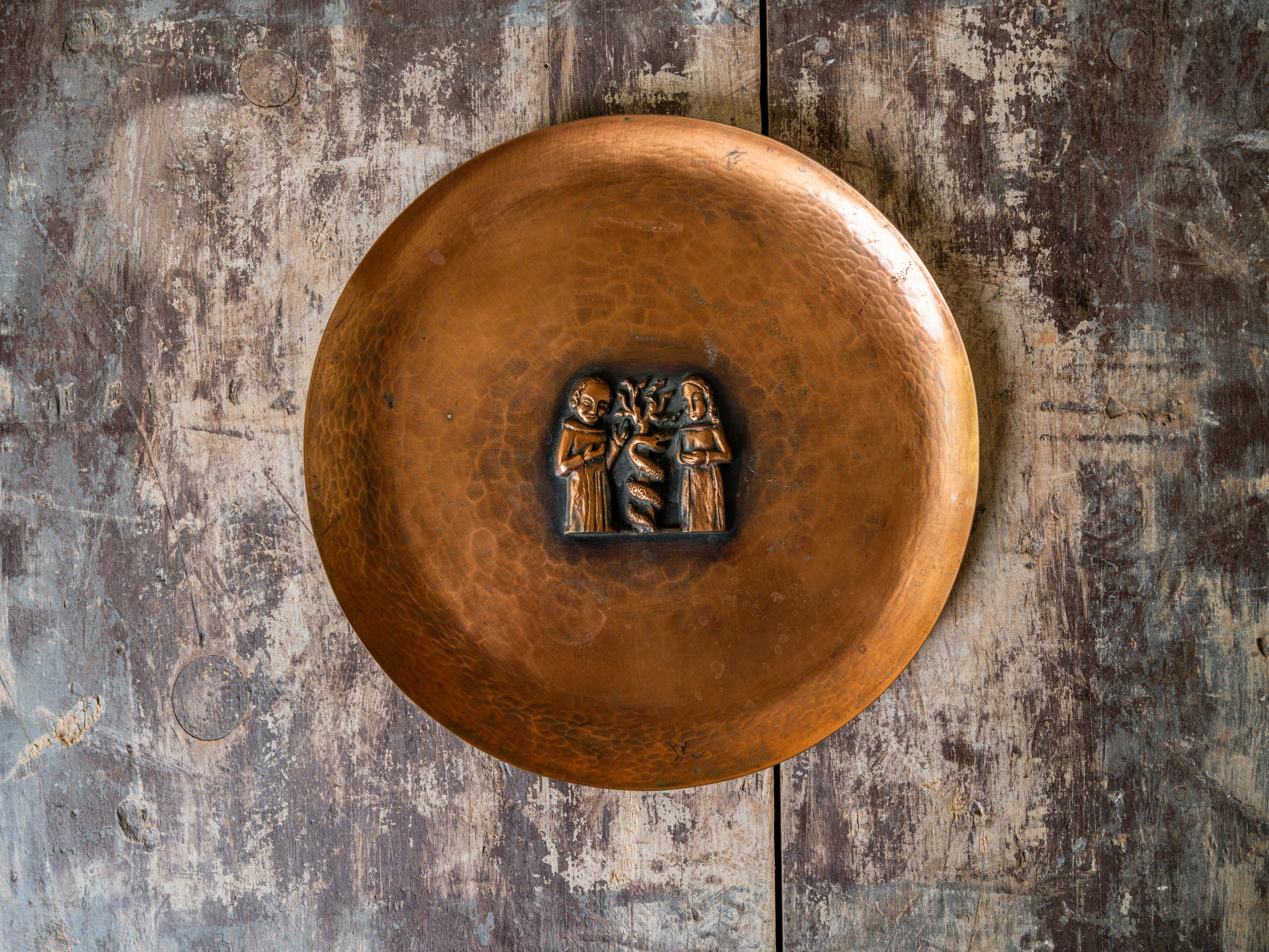A Magrit Tevan Copper Dish