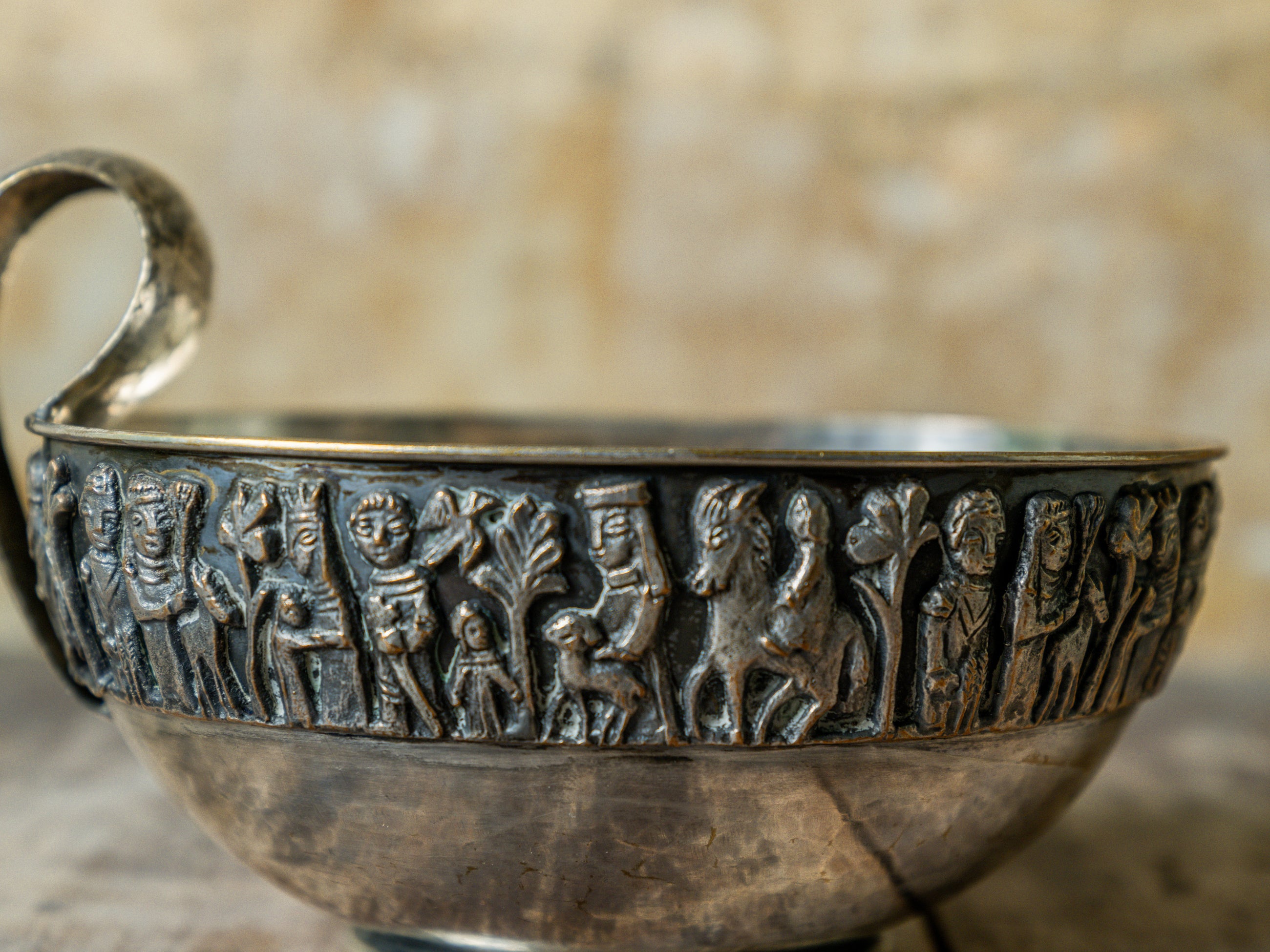 A Copper Libation Cup by Magrit Tevan