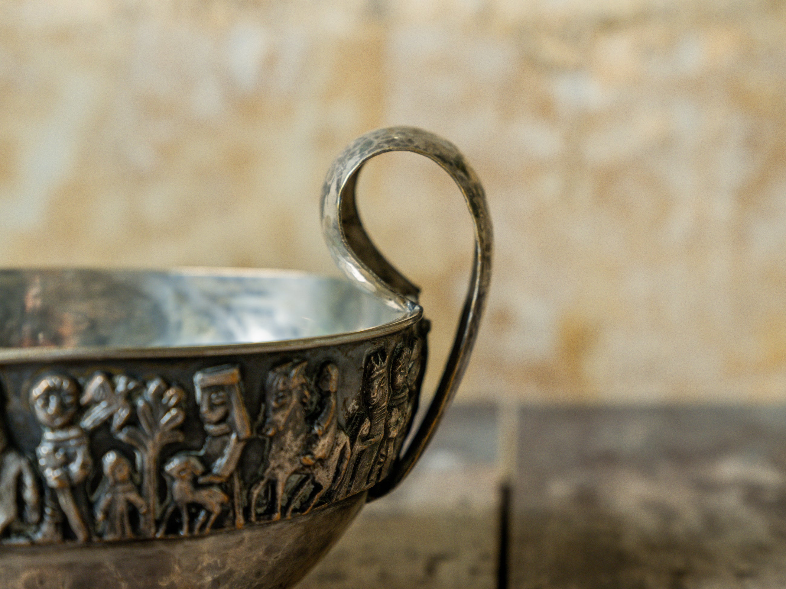 A Copper Libation Cup by Magrit Tevan