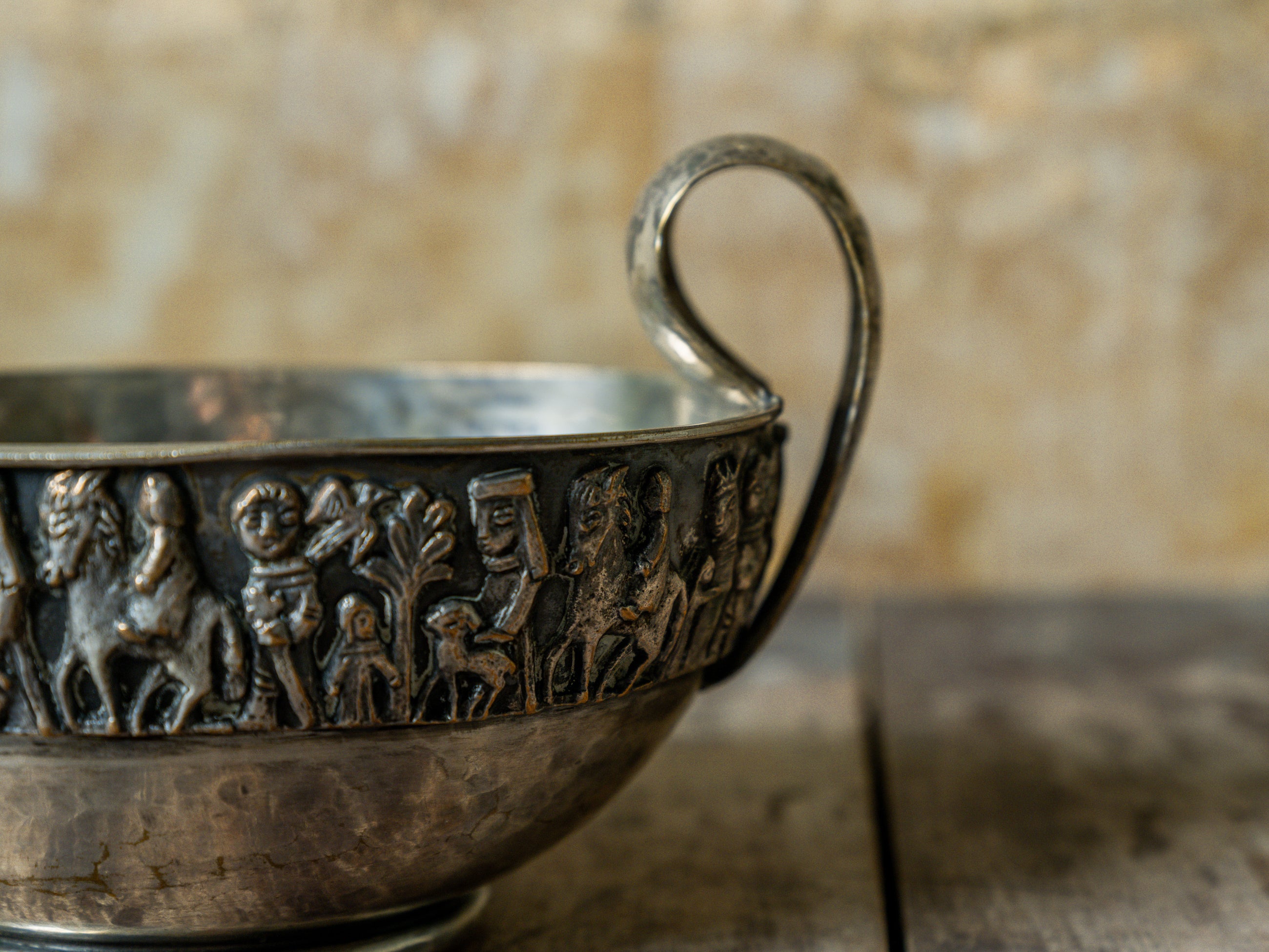 A Copper Libation Cup by Magrit Tevan