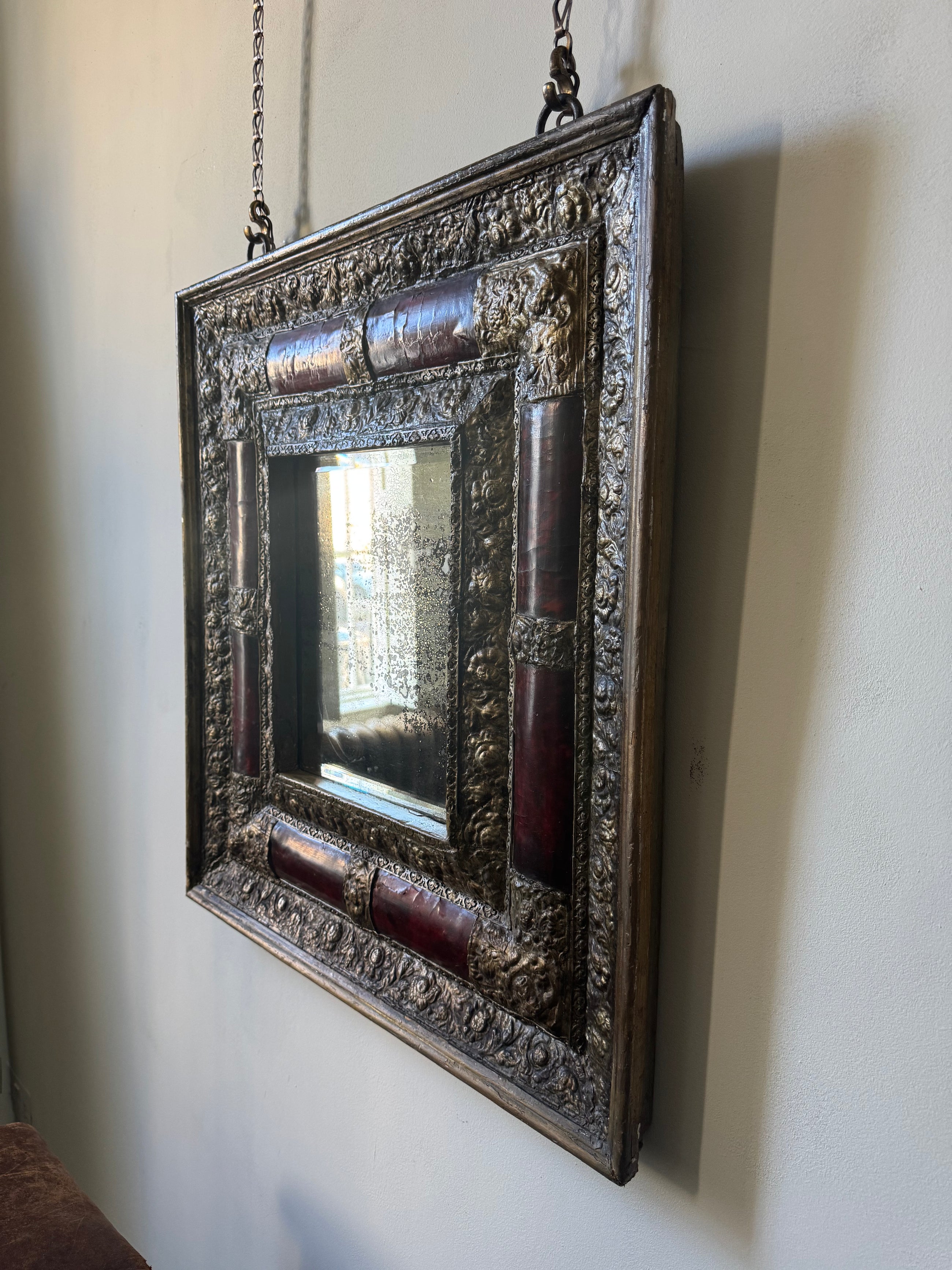A 17th Century Tortoise Shell Mirror