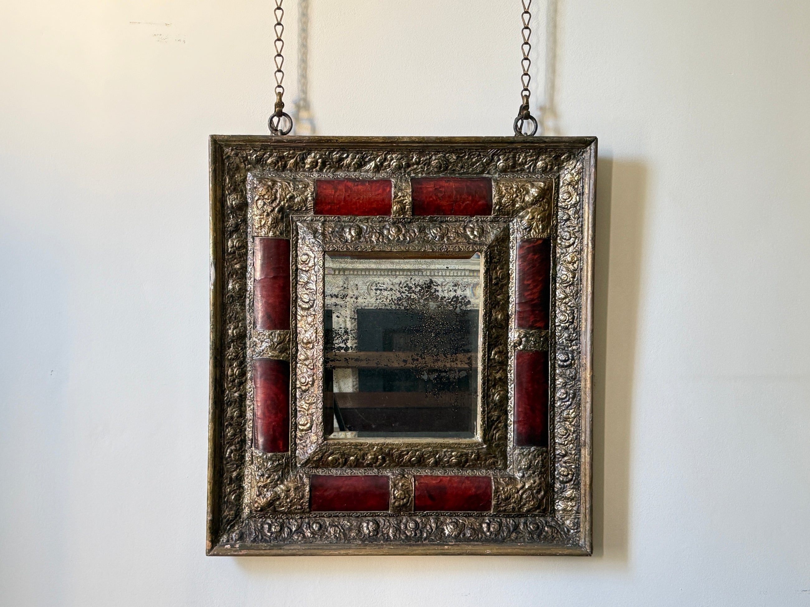 A 17th Century Tortoise Shell Mirror