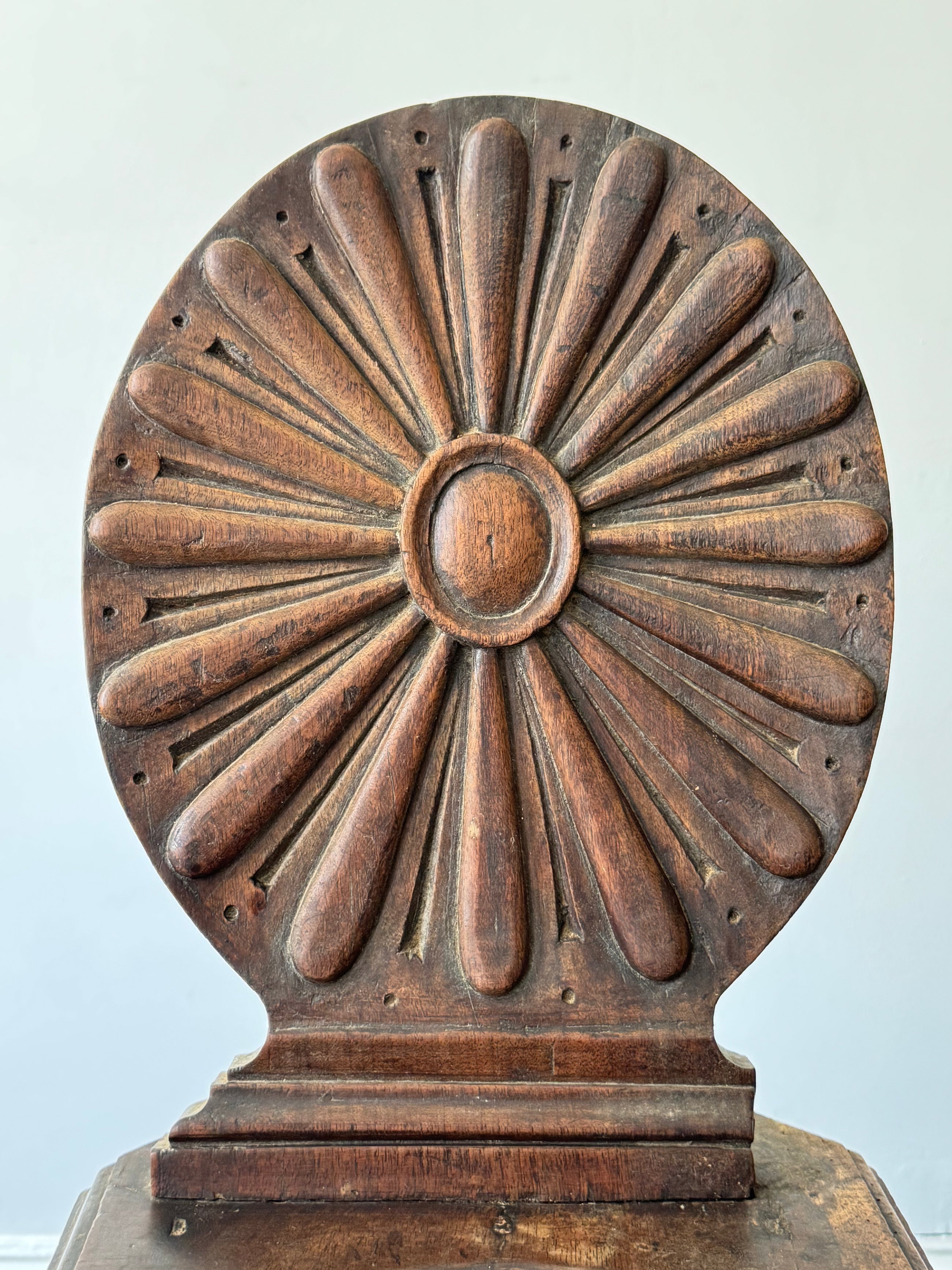 An 18th Century Walnut Sgabello Chair