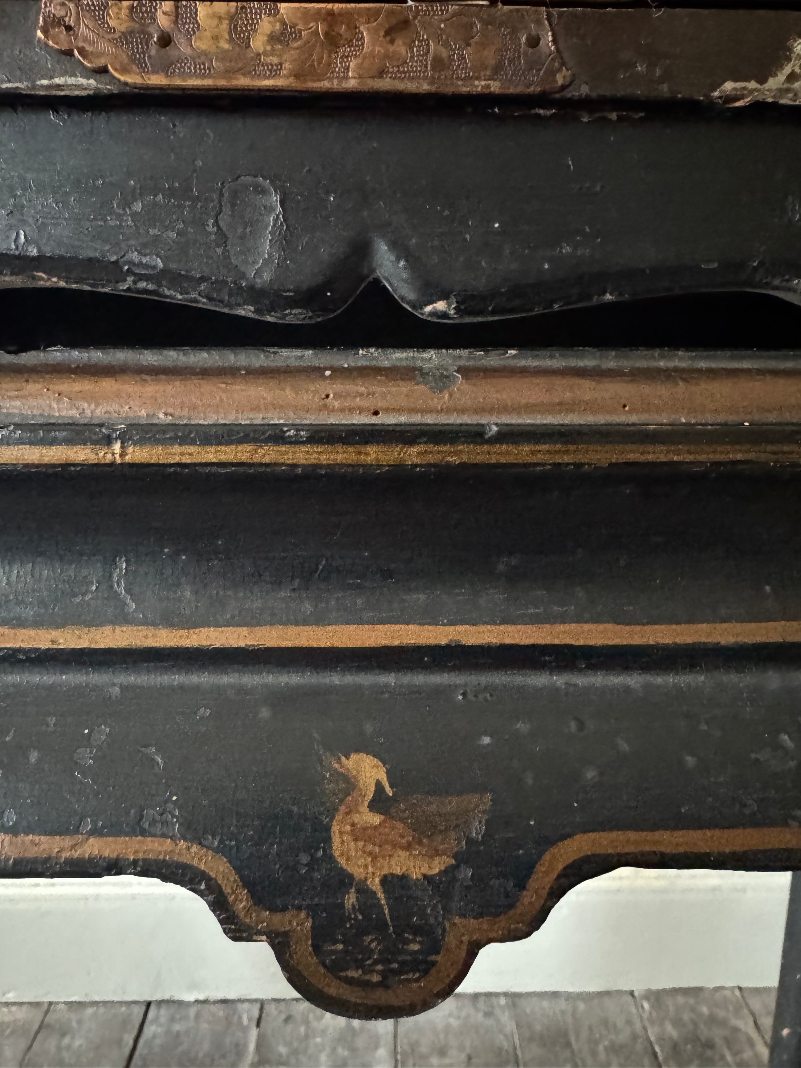 A Late 17th Century Japanese Export Cabinet on 18th Century English Stand