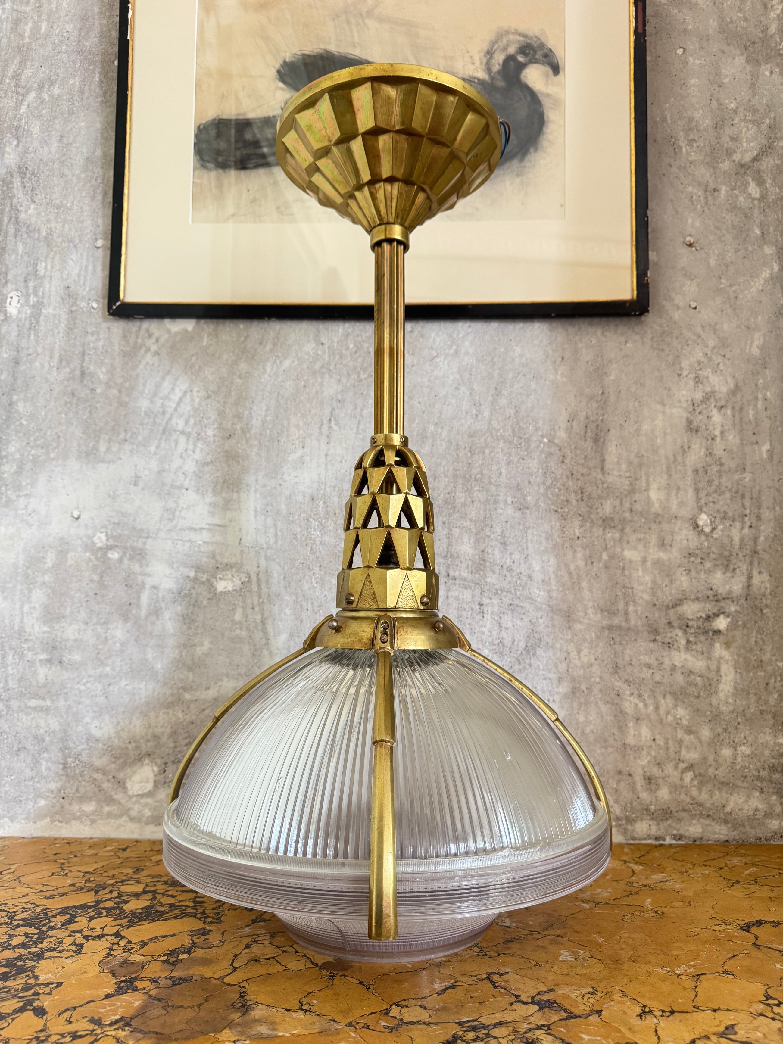 Émile-Jacques Ruhlmann Pendant Light for Le Bon Marche