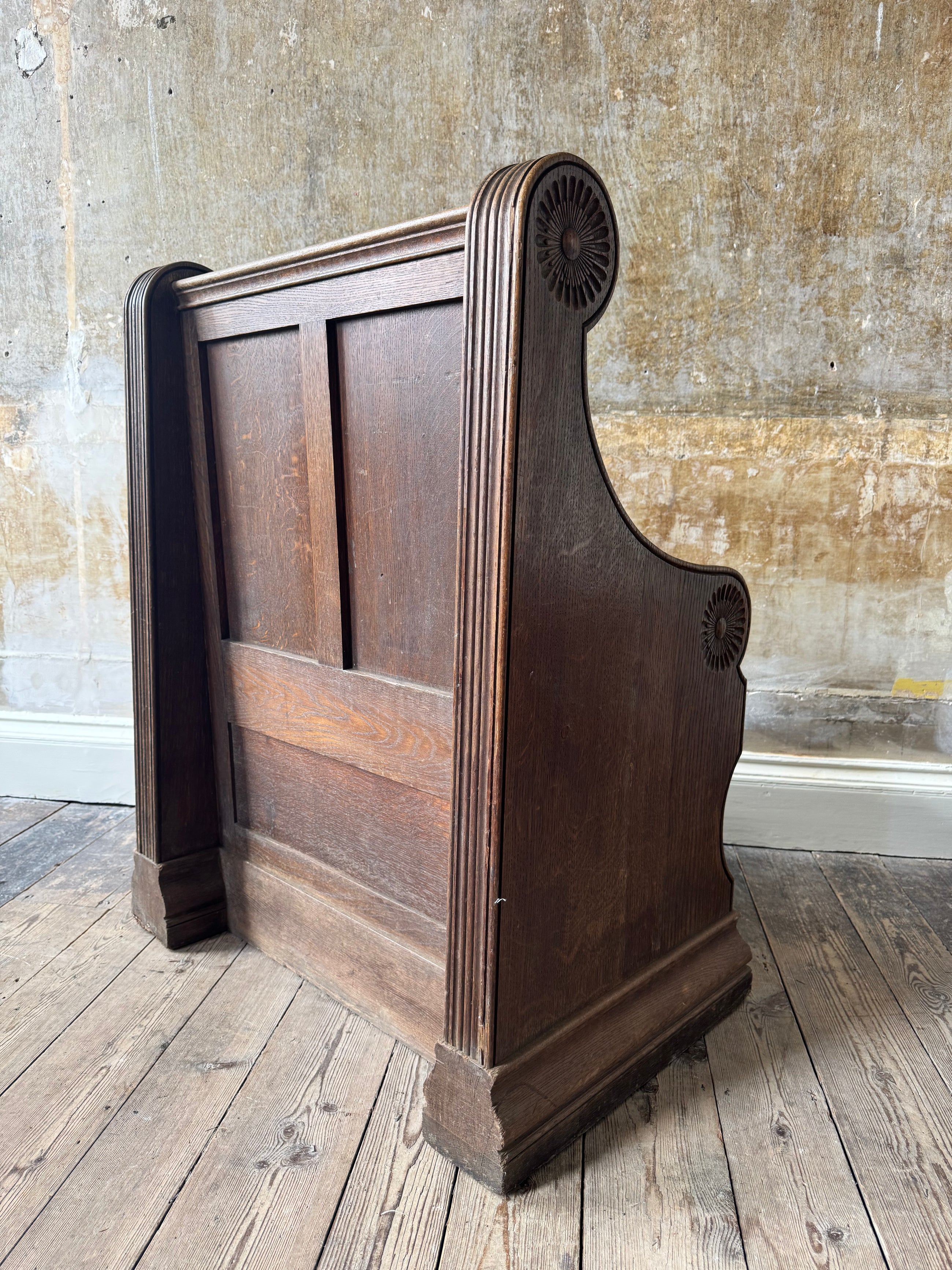 A 19th Century Oak Choirmaster's Seat