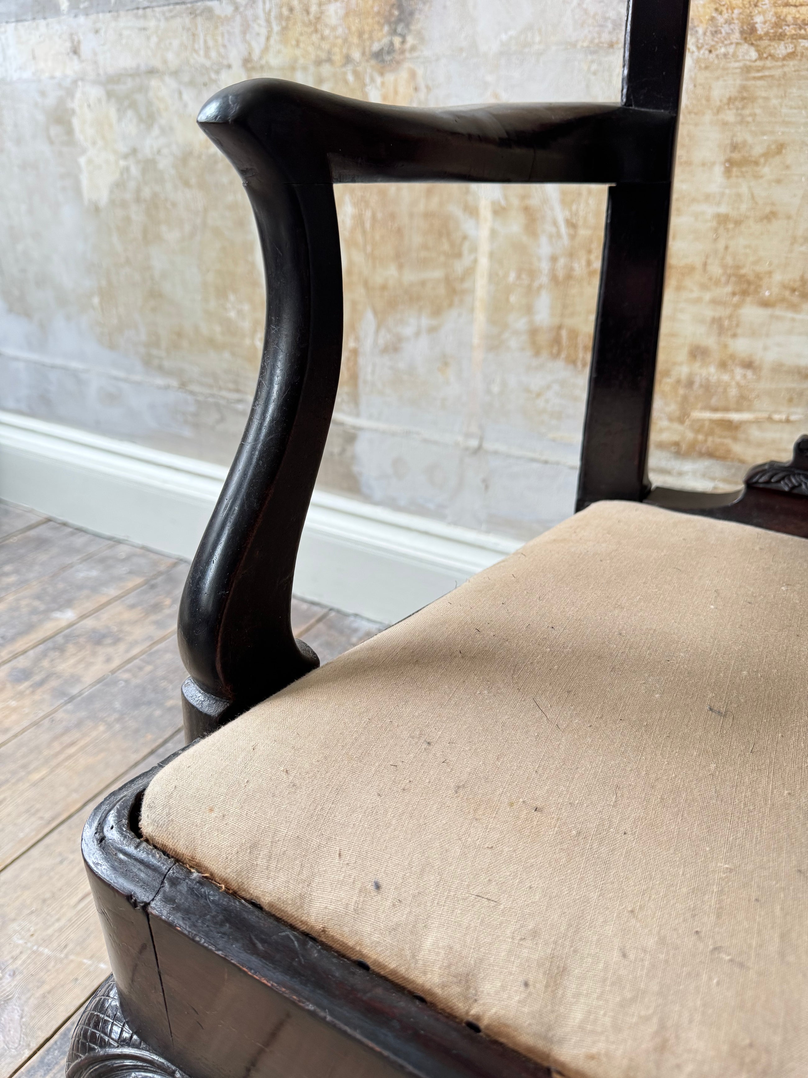 A George II Country Chippendale Armchair