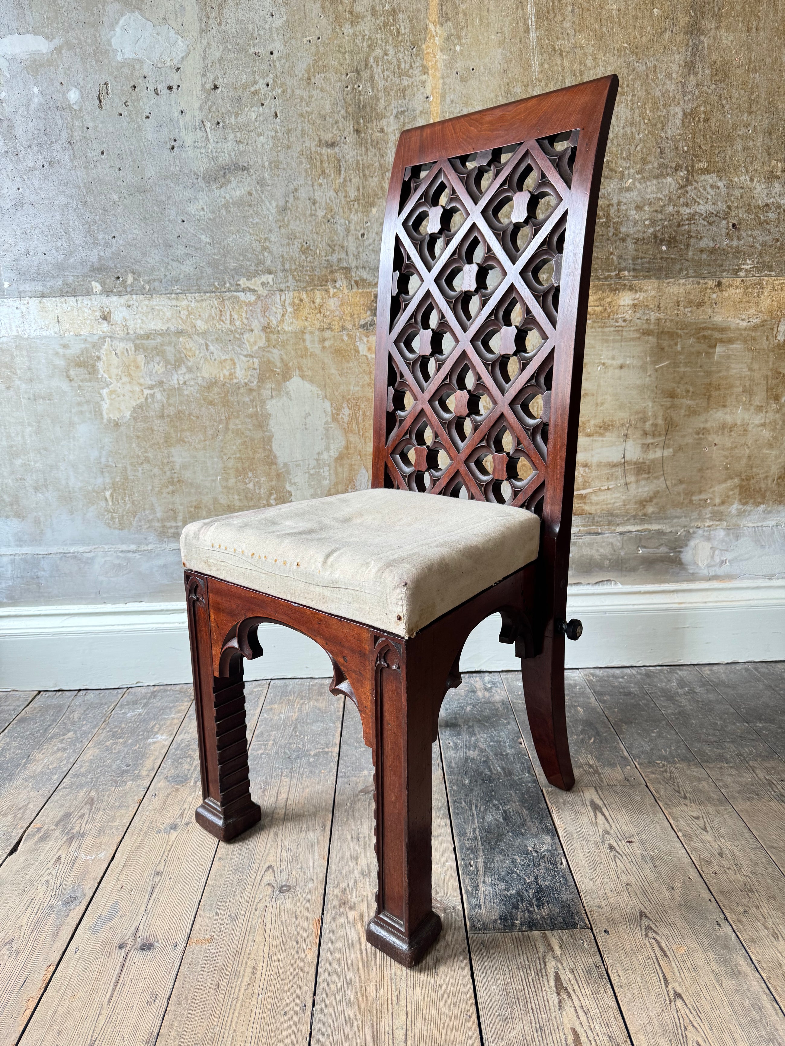 A 19th Century Gothic Revival Chair by T & A Blain