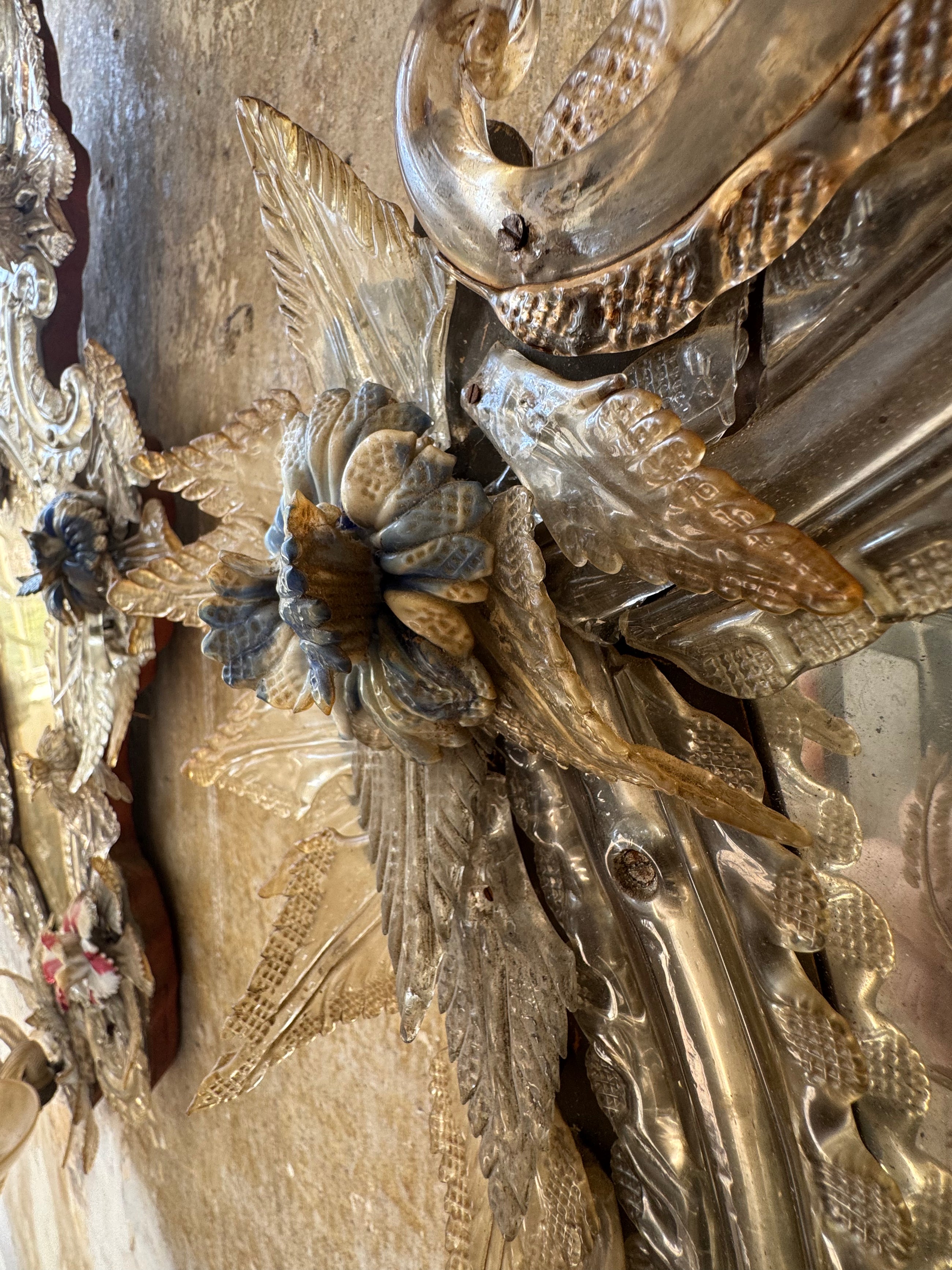 A Pair Of Murano Glass Mirrors