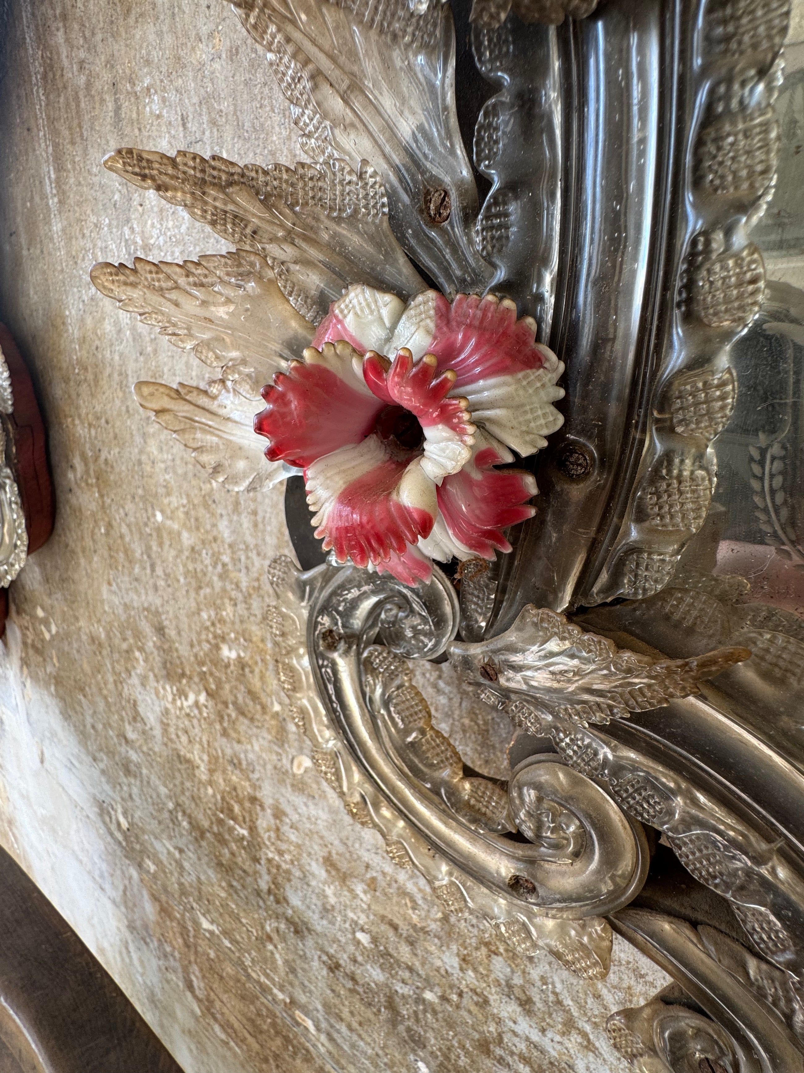 A Pair Of Murano Glass Mirrors