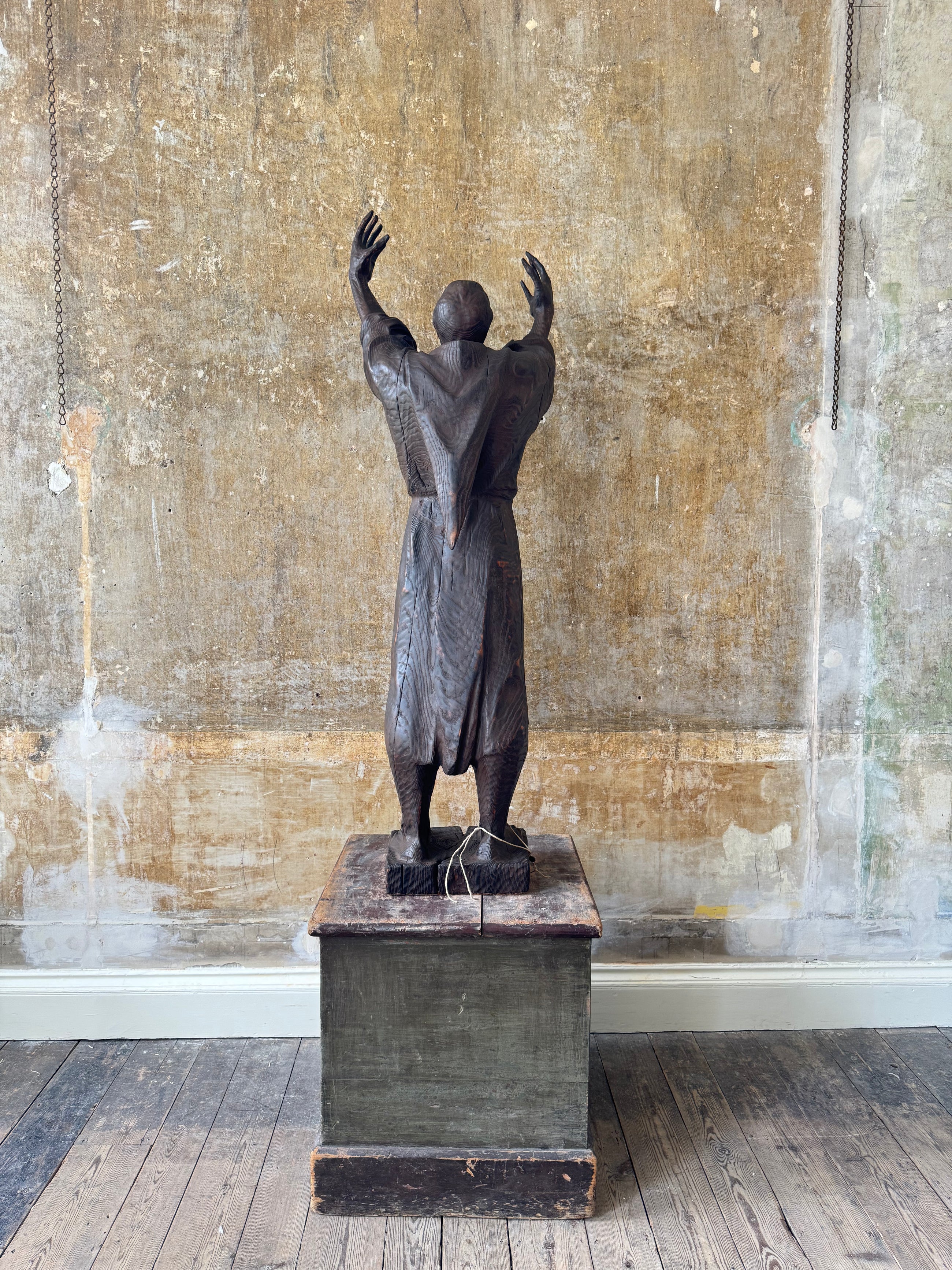 An Italian Cedar Wood Statue