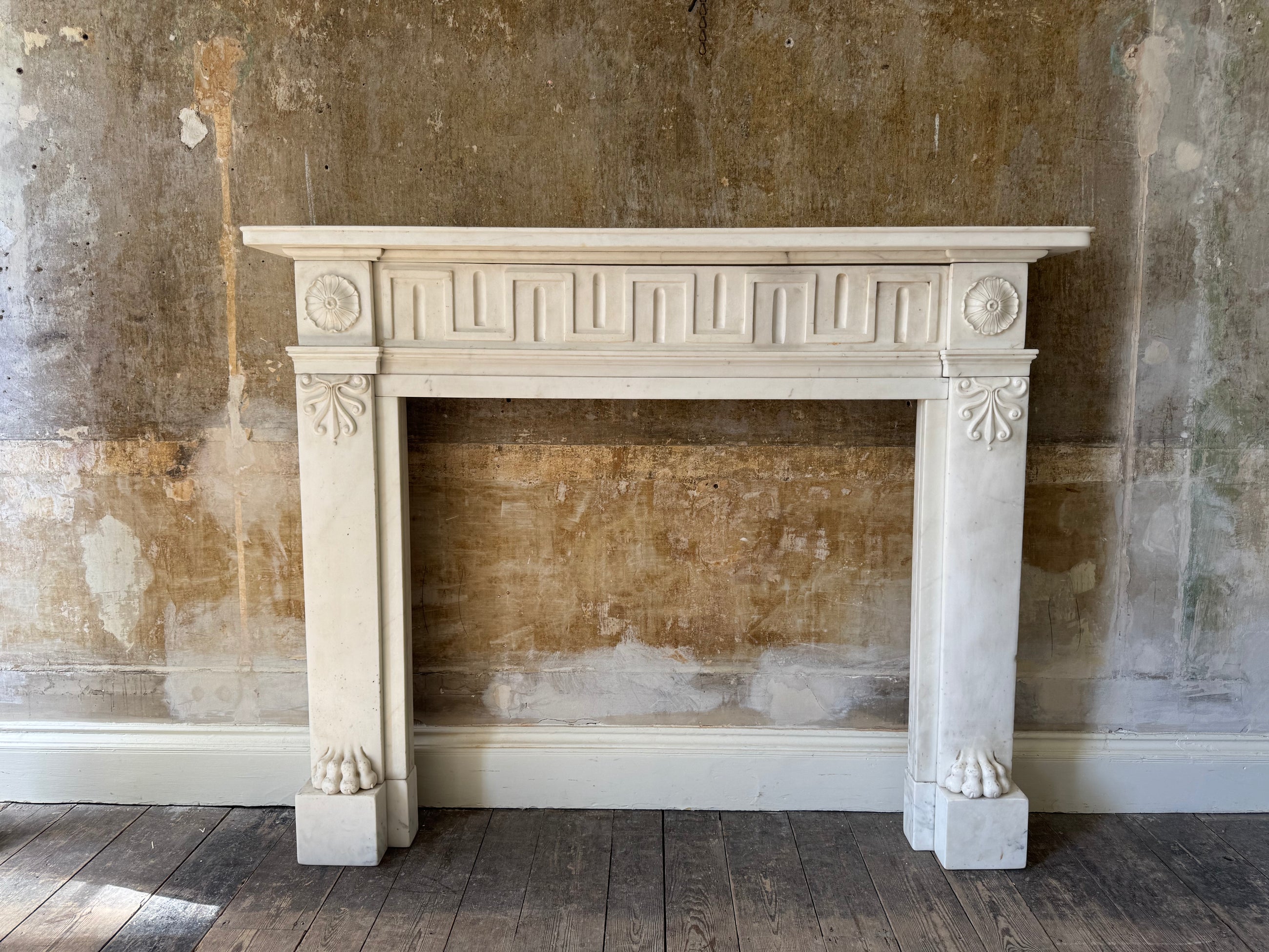 A Regency Statuary Marble Chimneypiece
