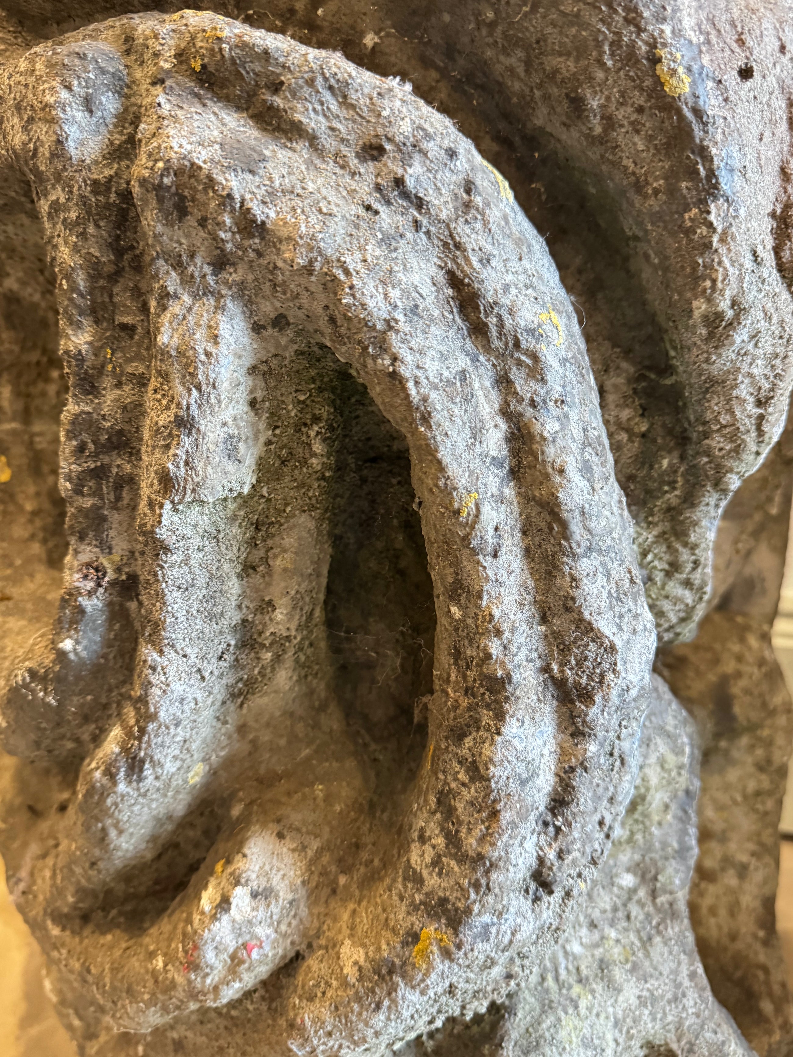 19th Century Carved Limestone Planters