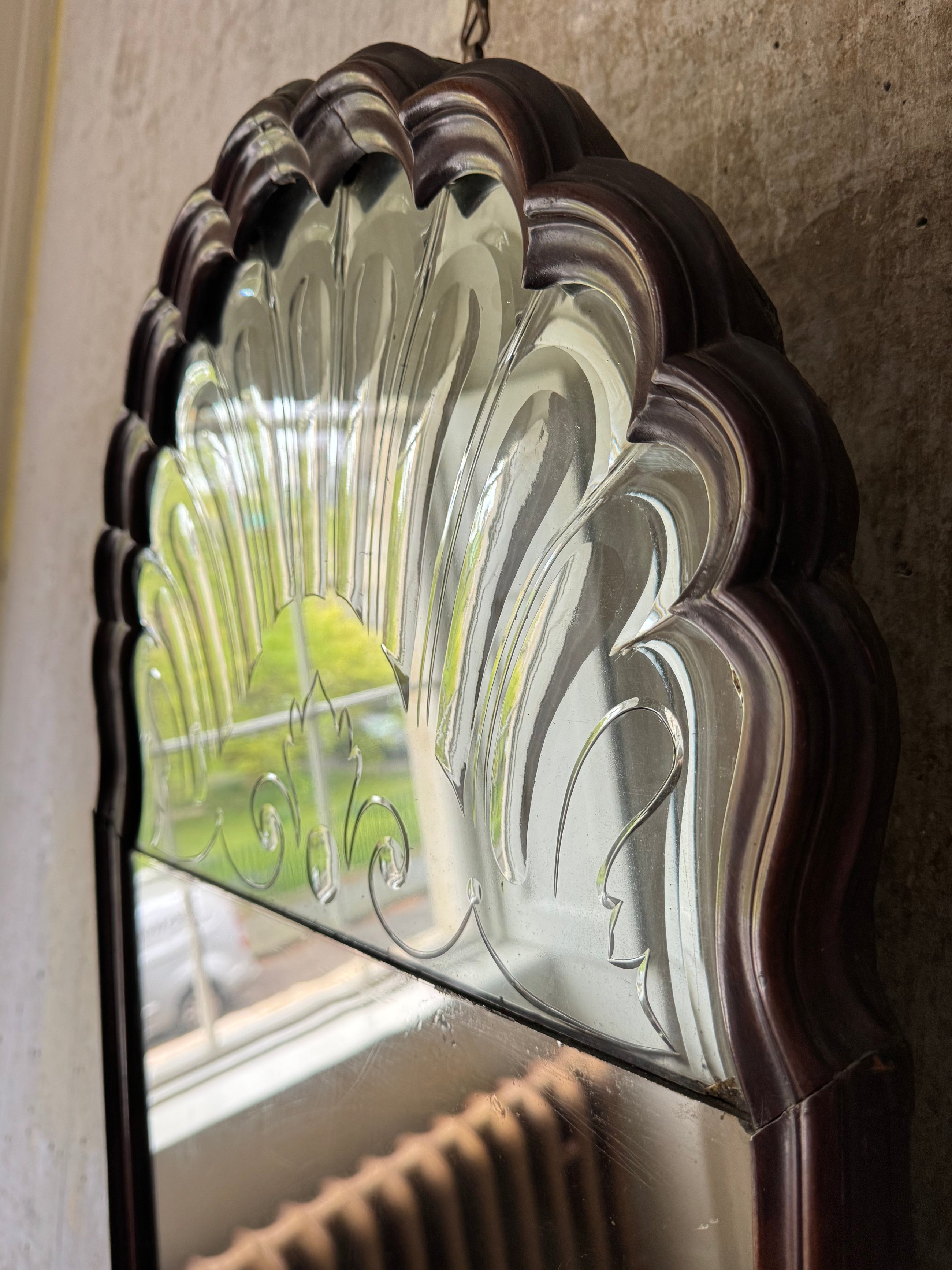 A George I Walnut Mirror