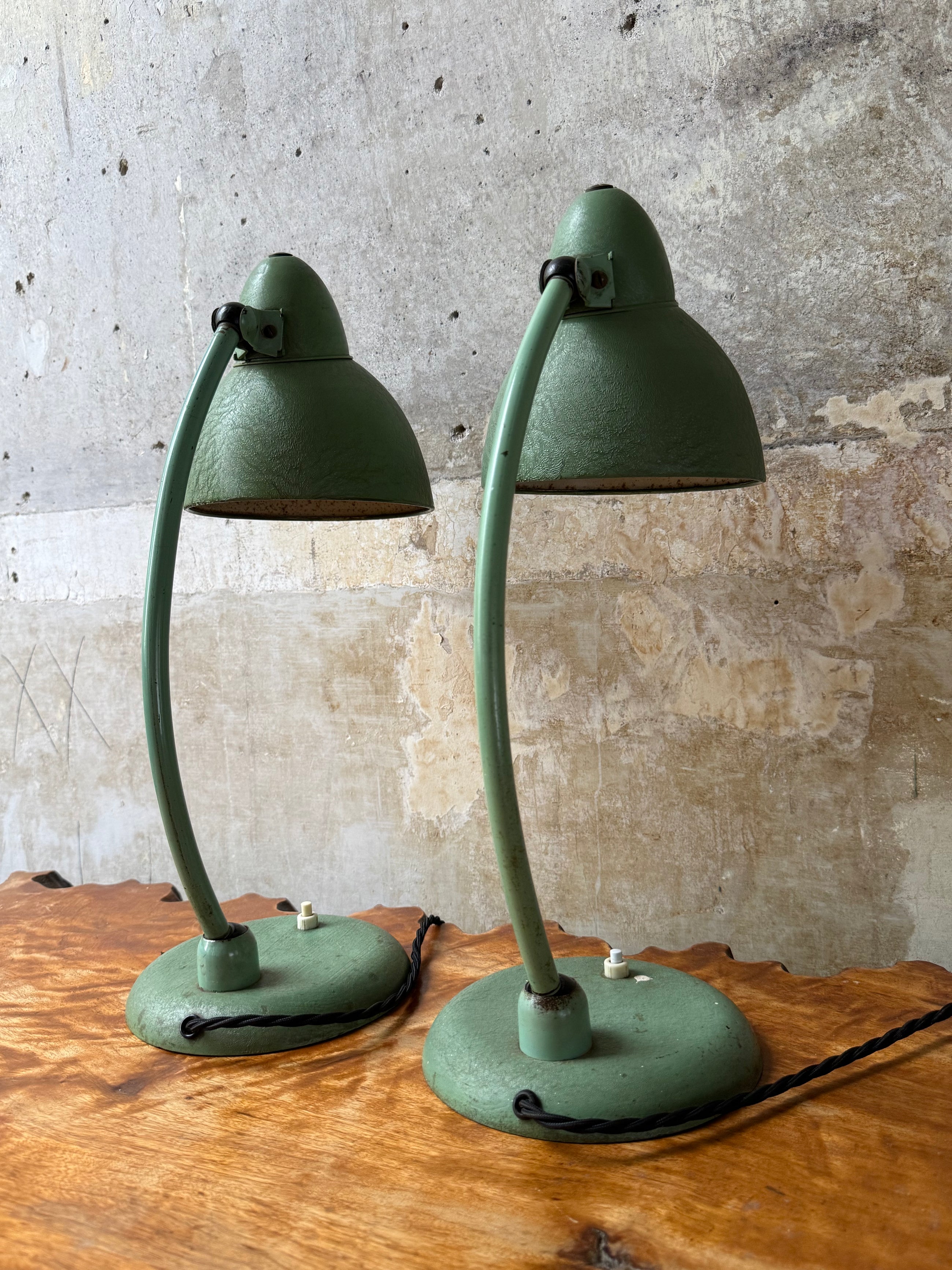 1930s Industrial Desk Lamps