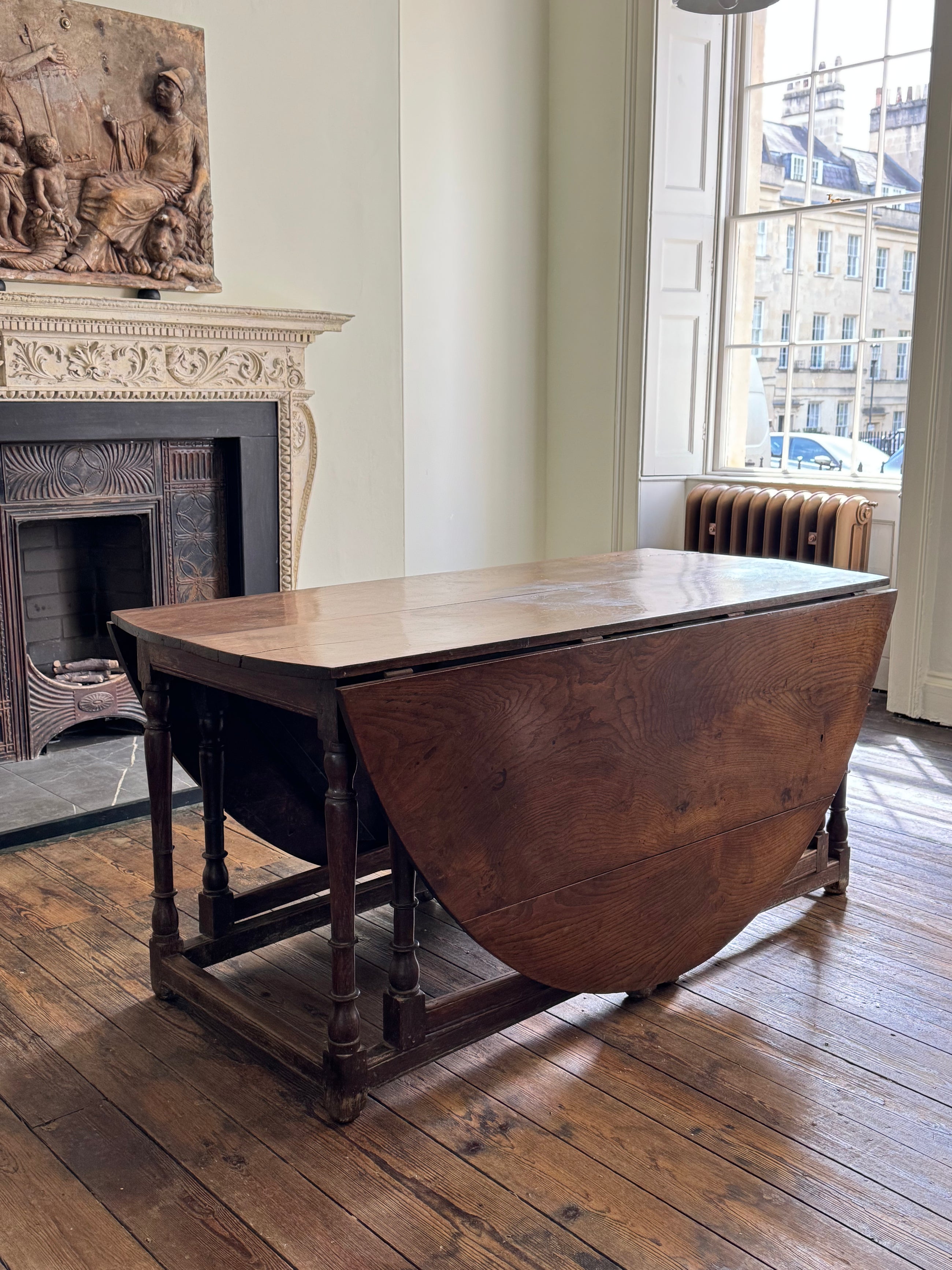 A Charles II Double Gate Leg Table