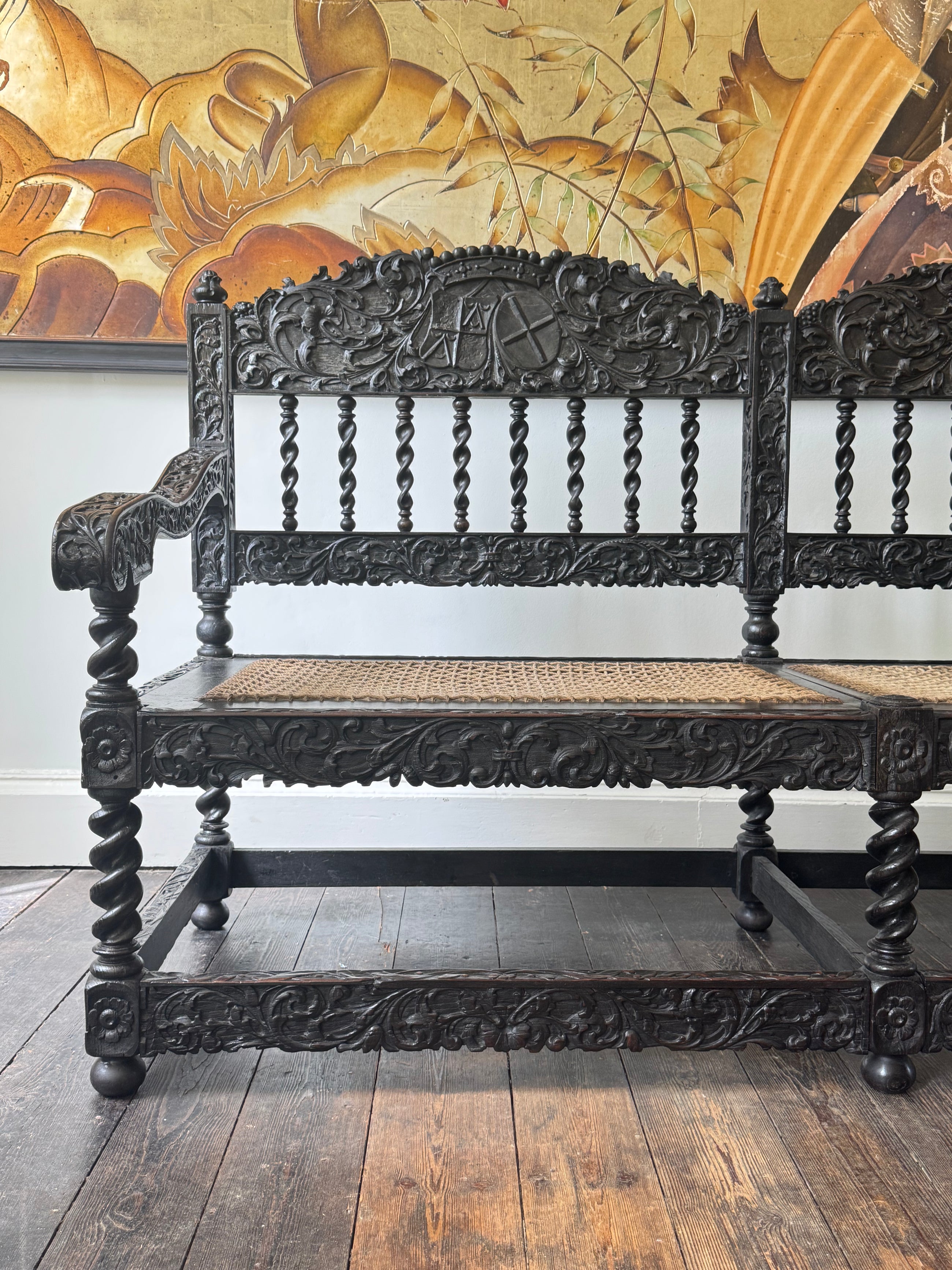18th Century Ebonised Bench