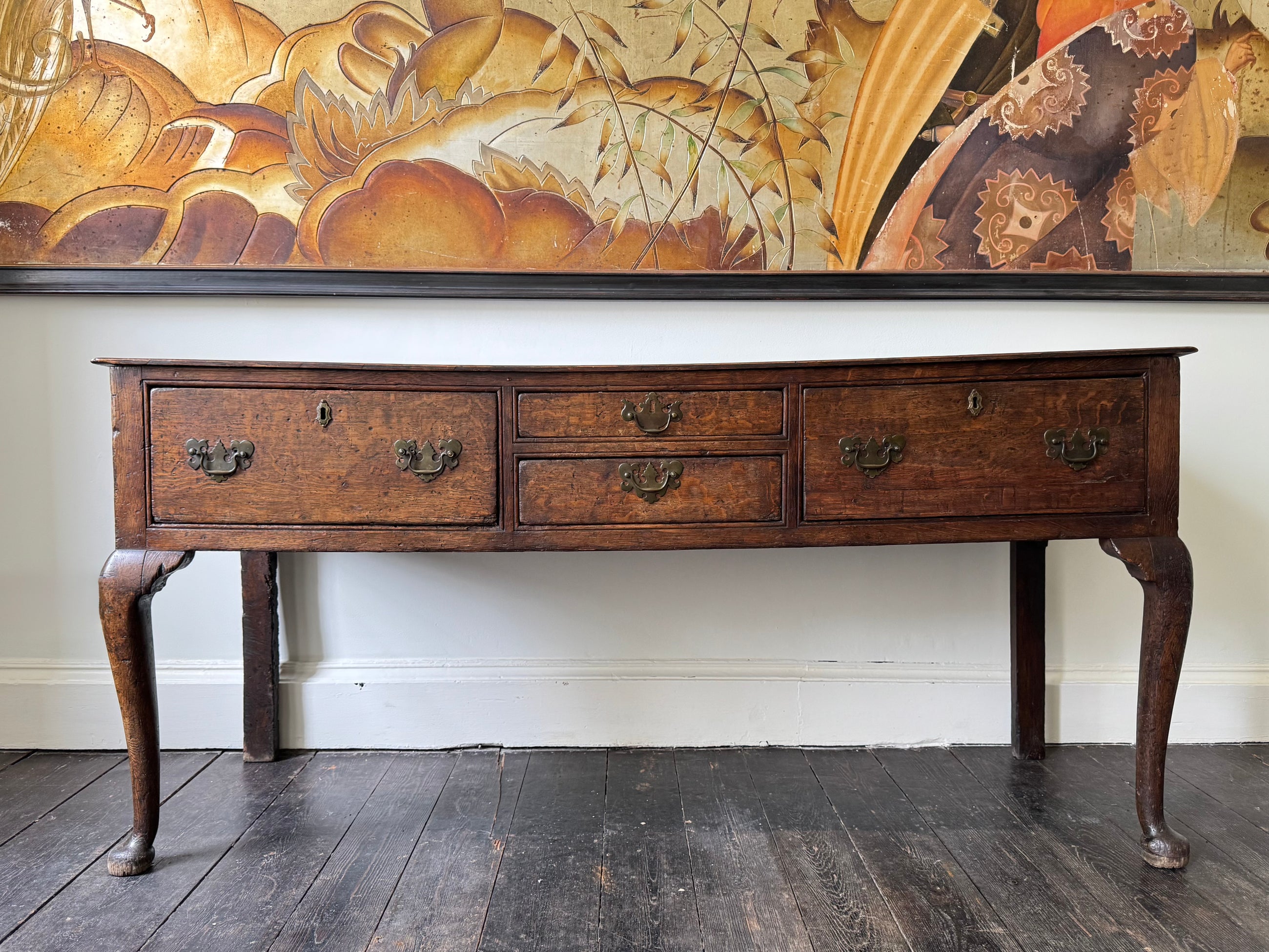 An 18th Century Vernacular Oak Serving Dresser Base