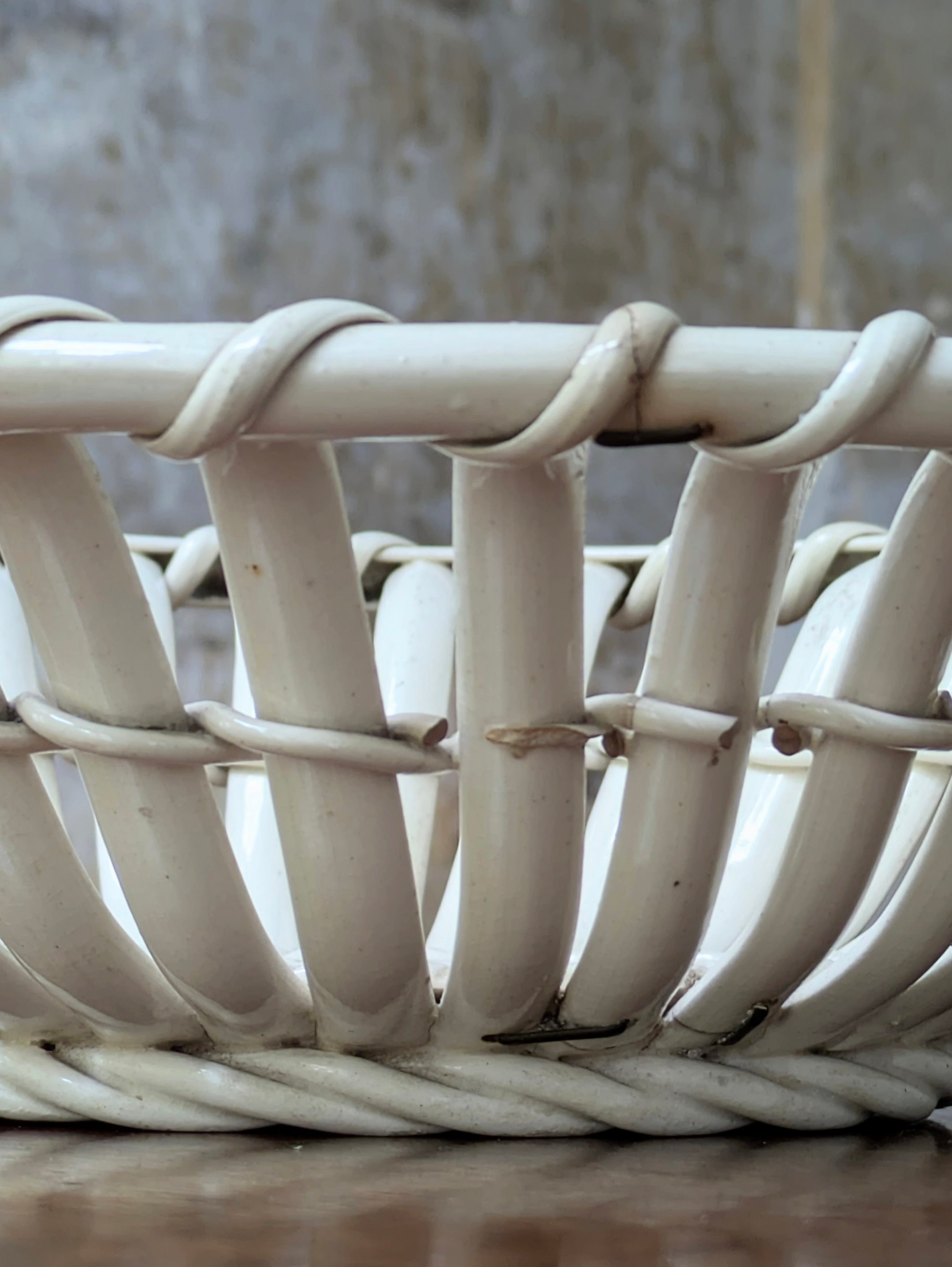 An 18th Century Wedgwood Creamware Lattice Basket