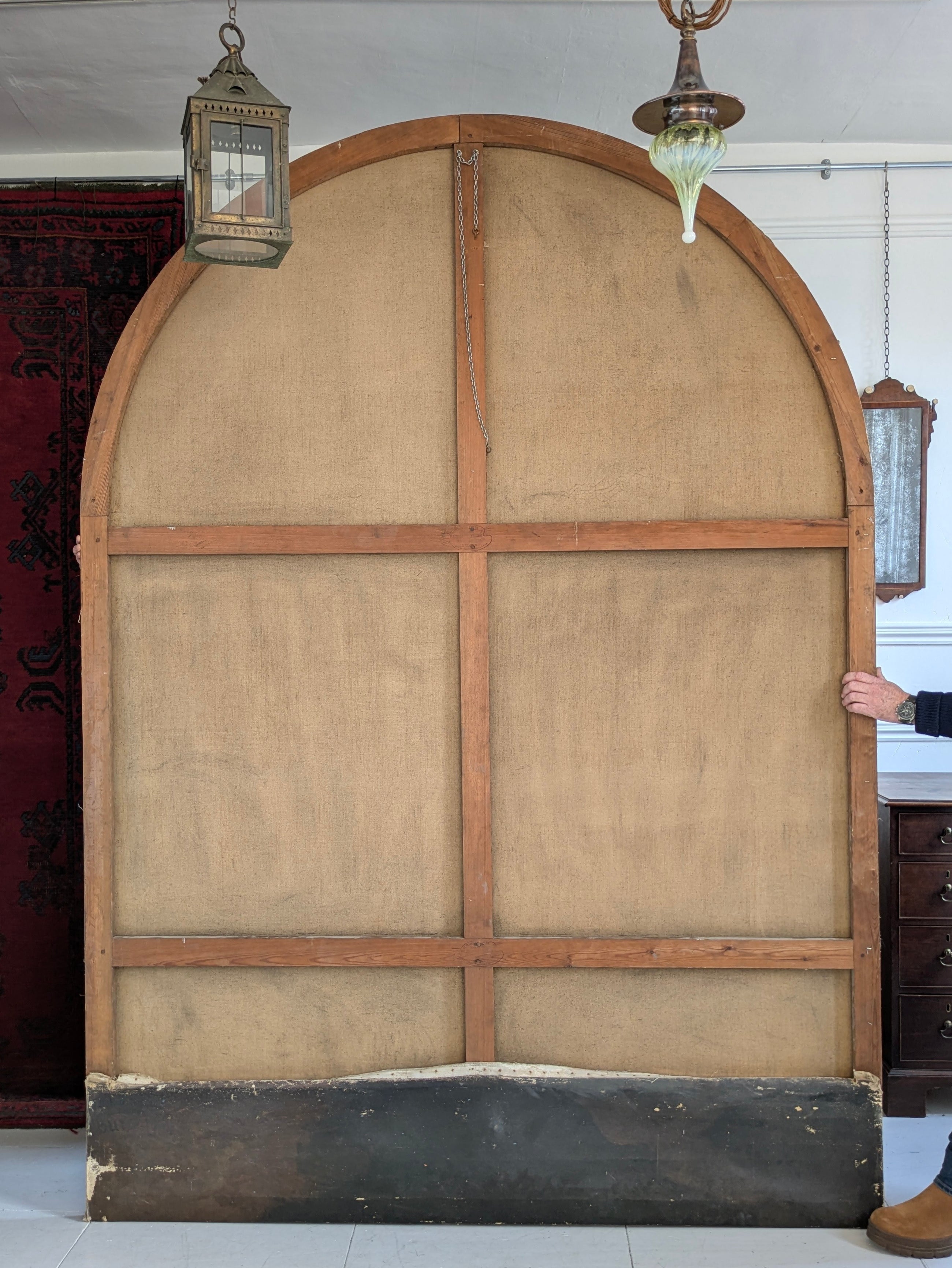 A Large 19th Century Religious Oil on Canvas