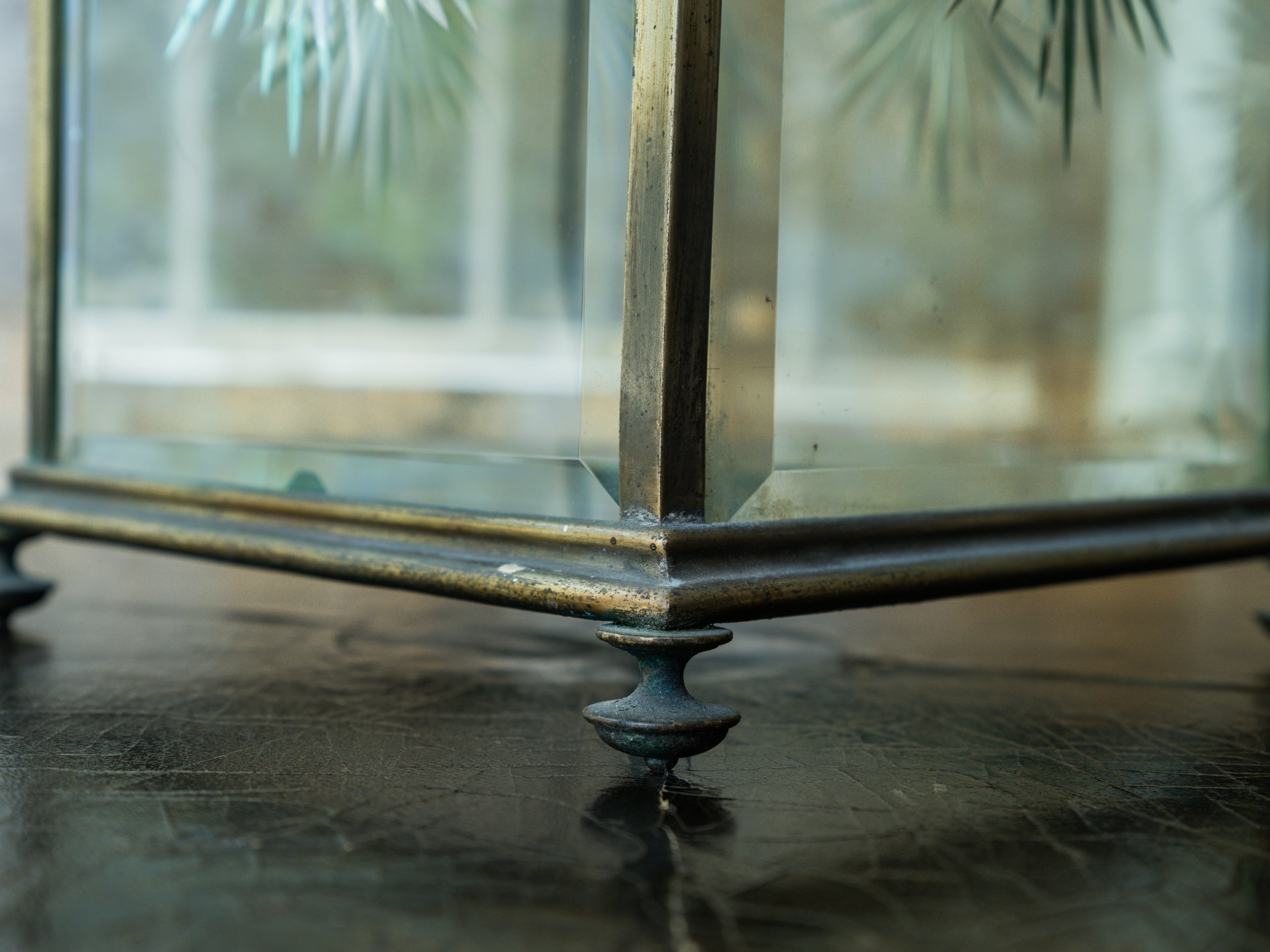 A Mid 19th Century Brass Hall Lantern