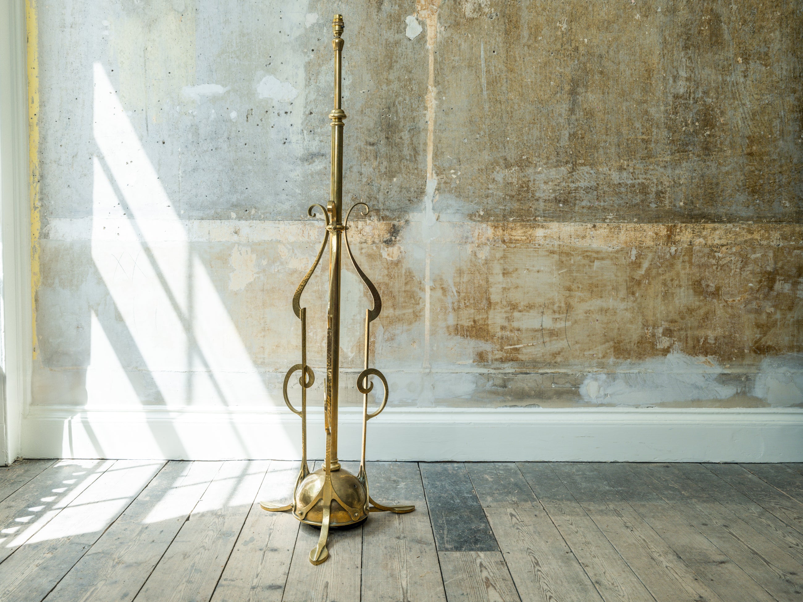 An Art Nouveau Standard Lamp