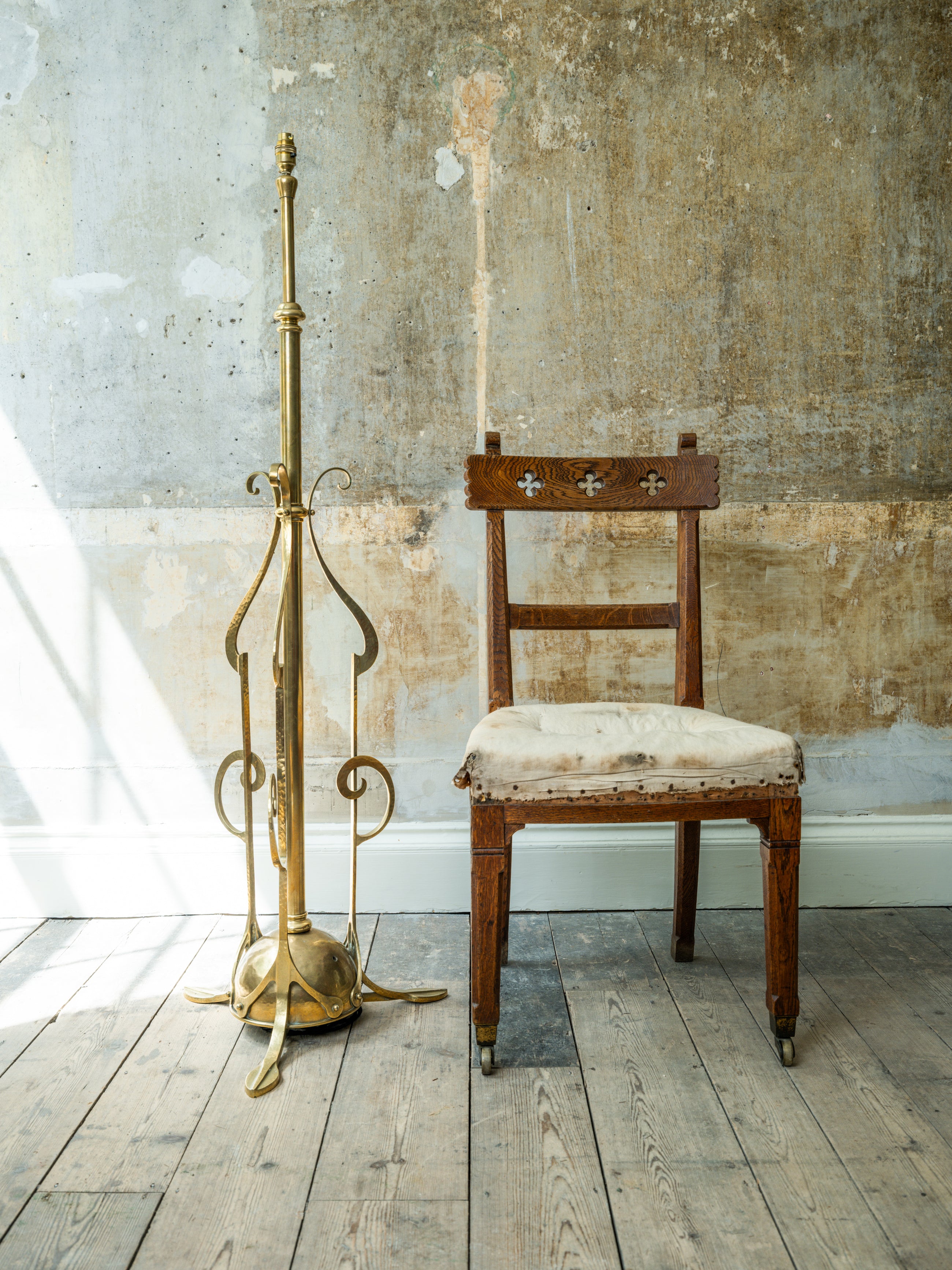 An Art Nouveau Standard Lamp