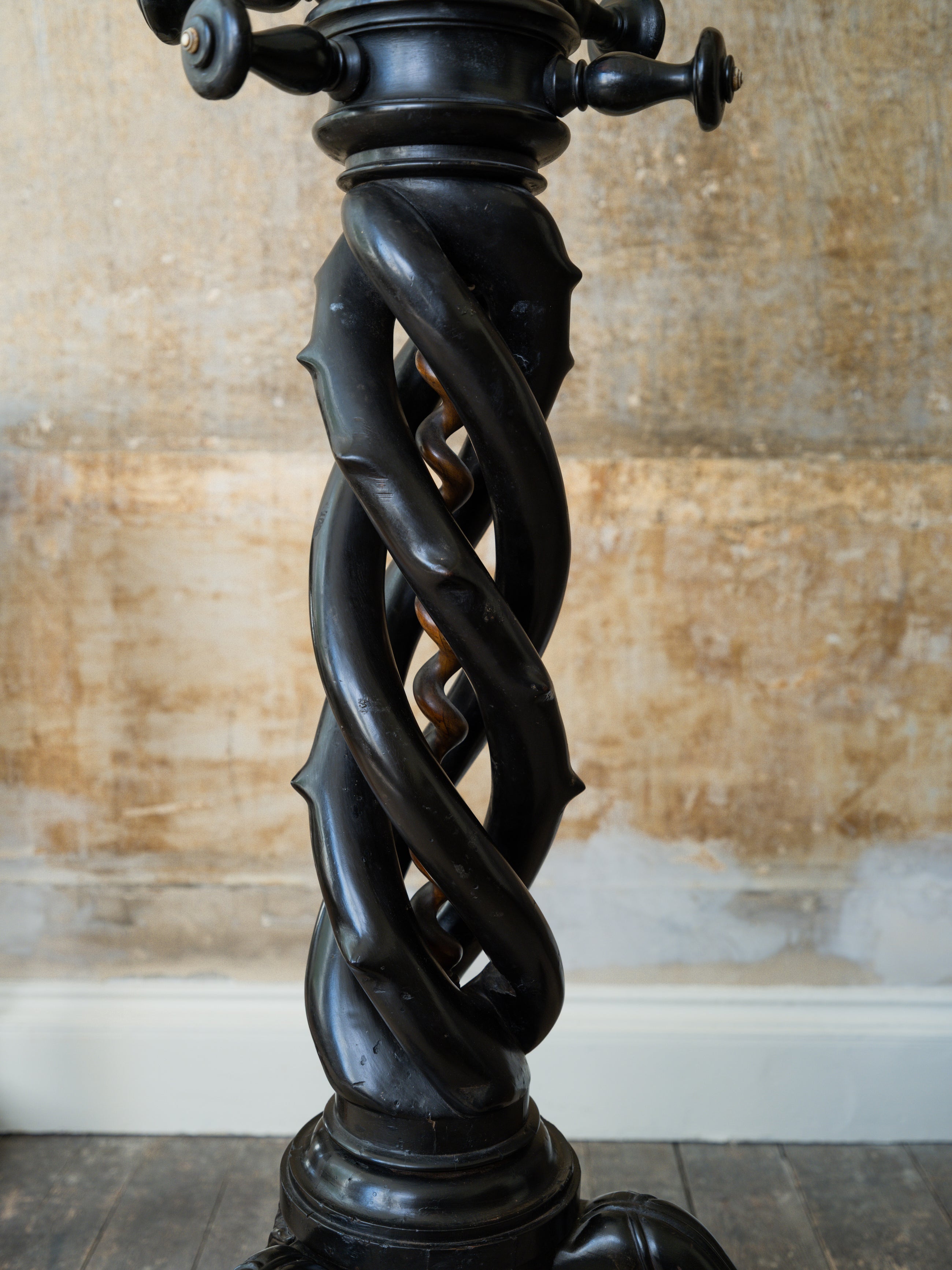 A 19th Century Ebonised Hat & Coat Stand