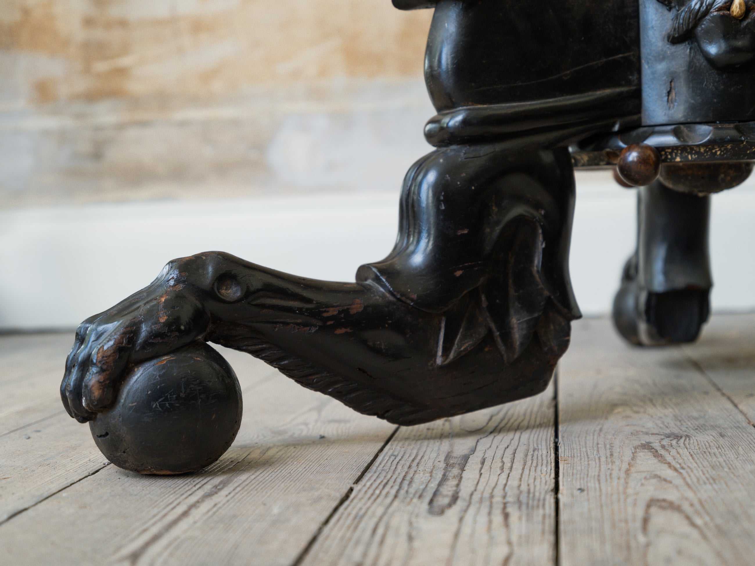 A 19th Century Ebonised Hat & Coat Stand