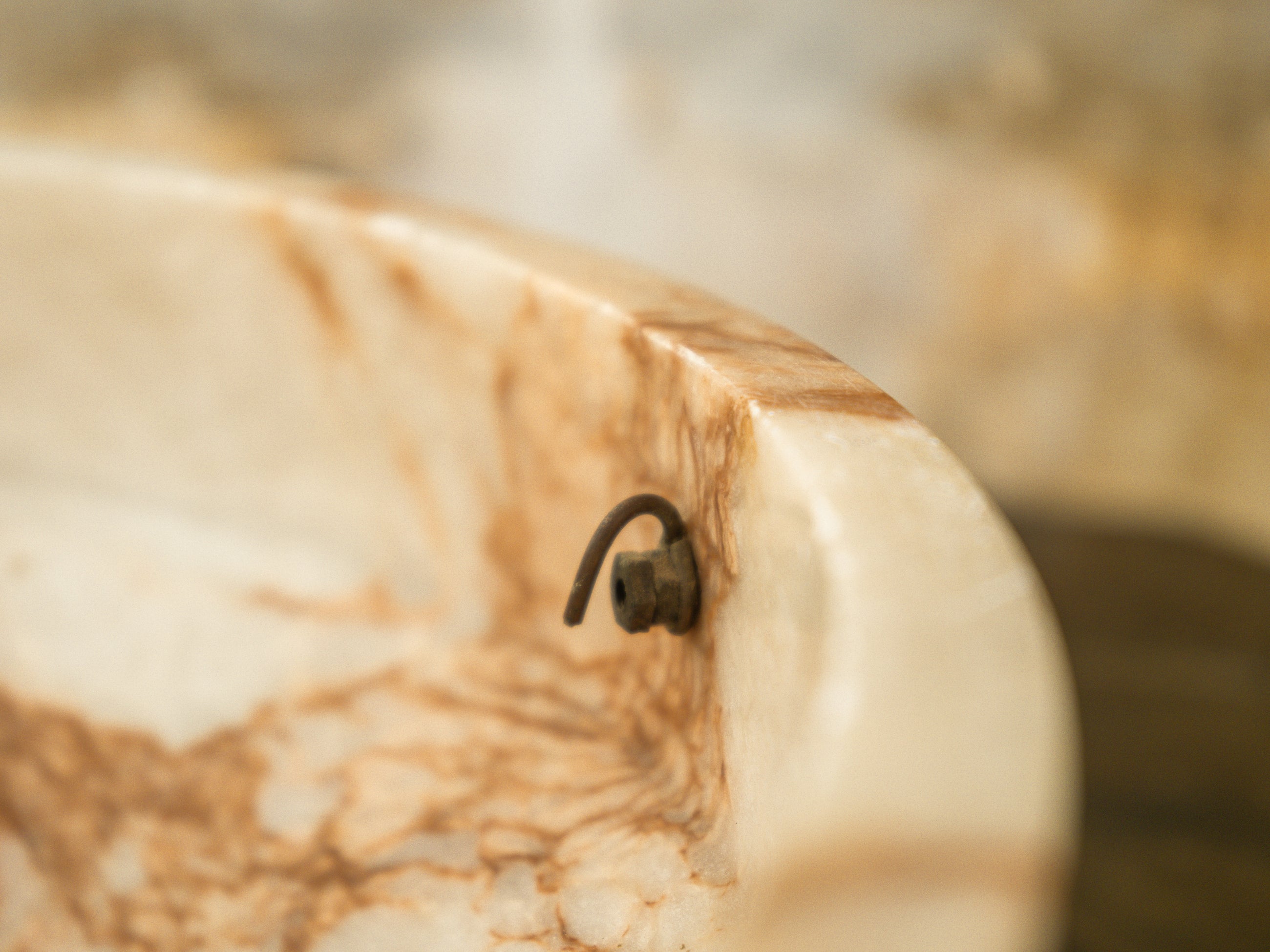An Early 20th Century Alabaster Dish Light