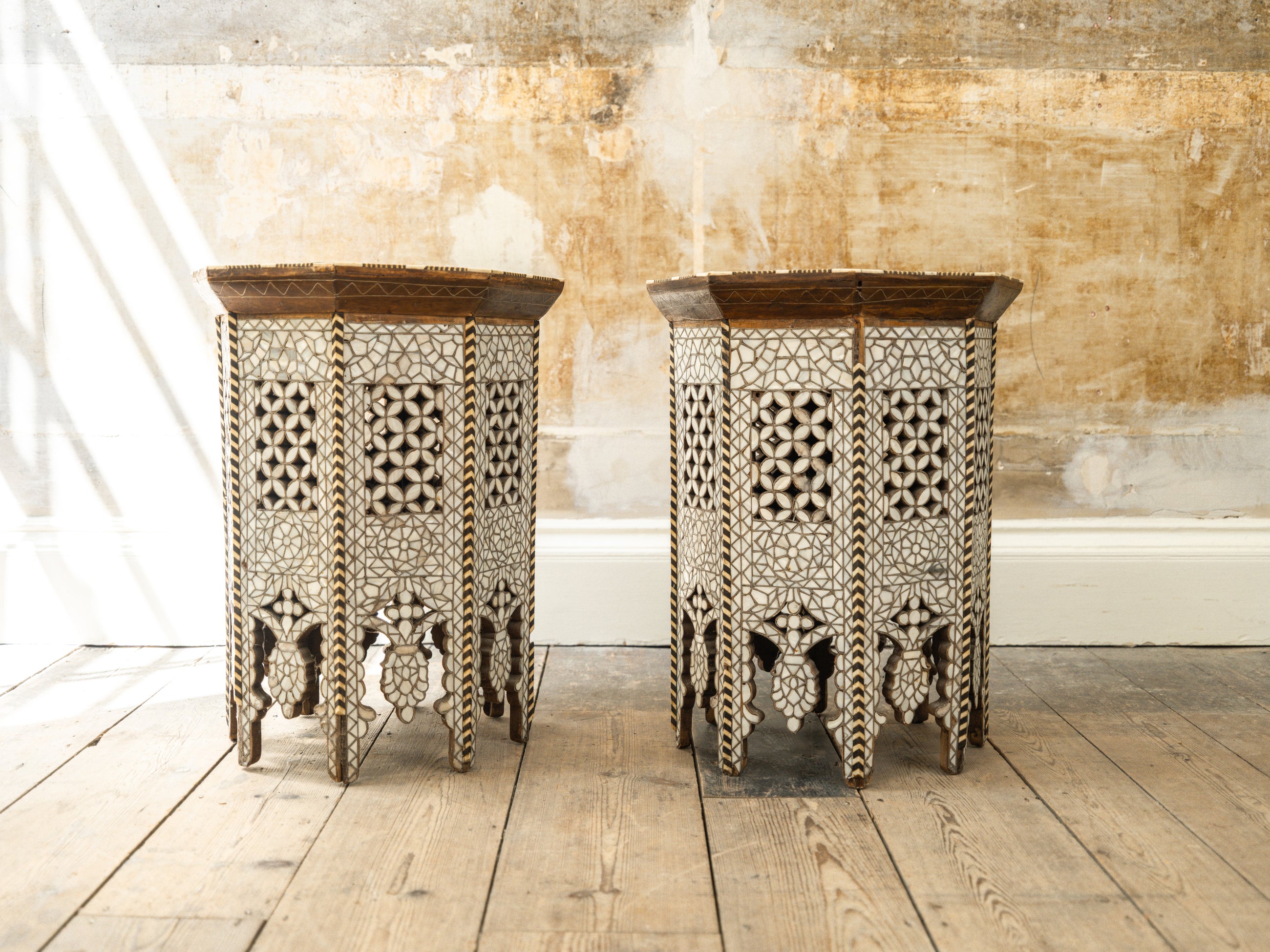 A Pair of Moorish Side Tables