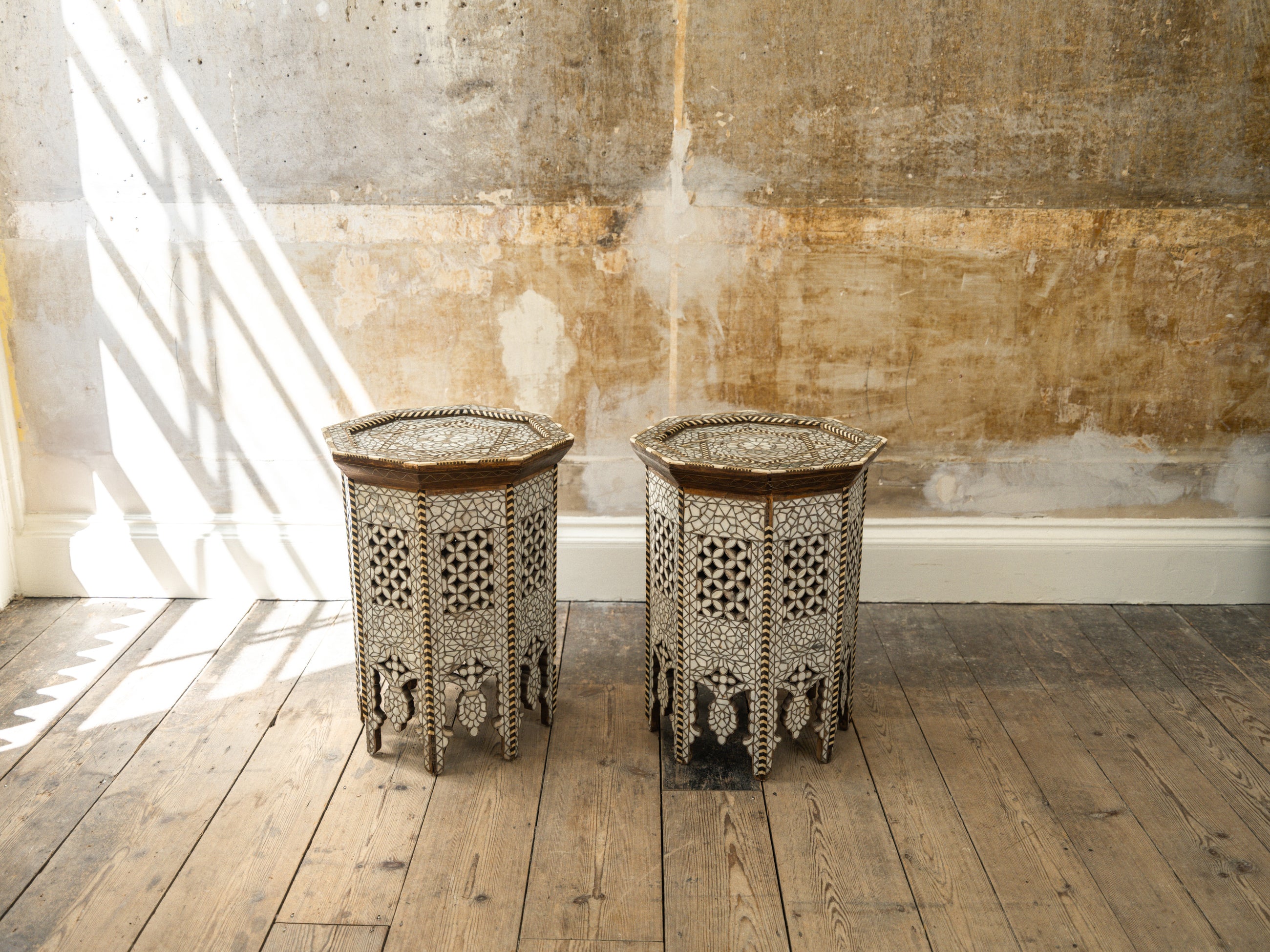 A Pair of Moorish Side Tables