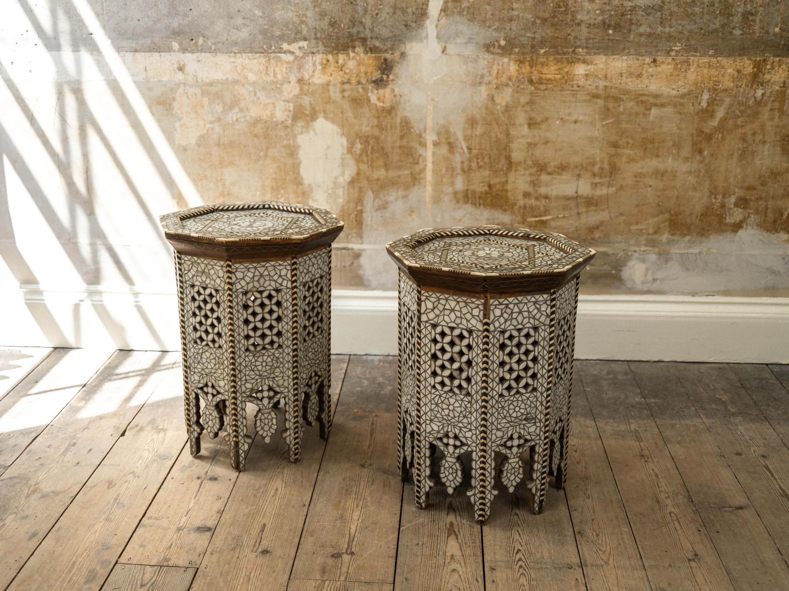 A Pair of Moorish Side Tables