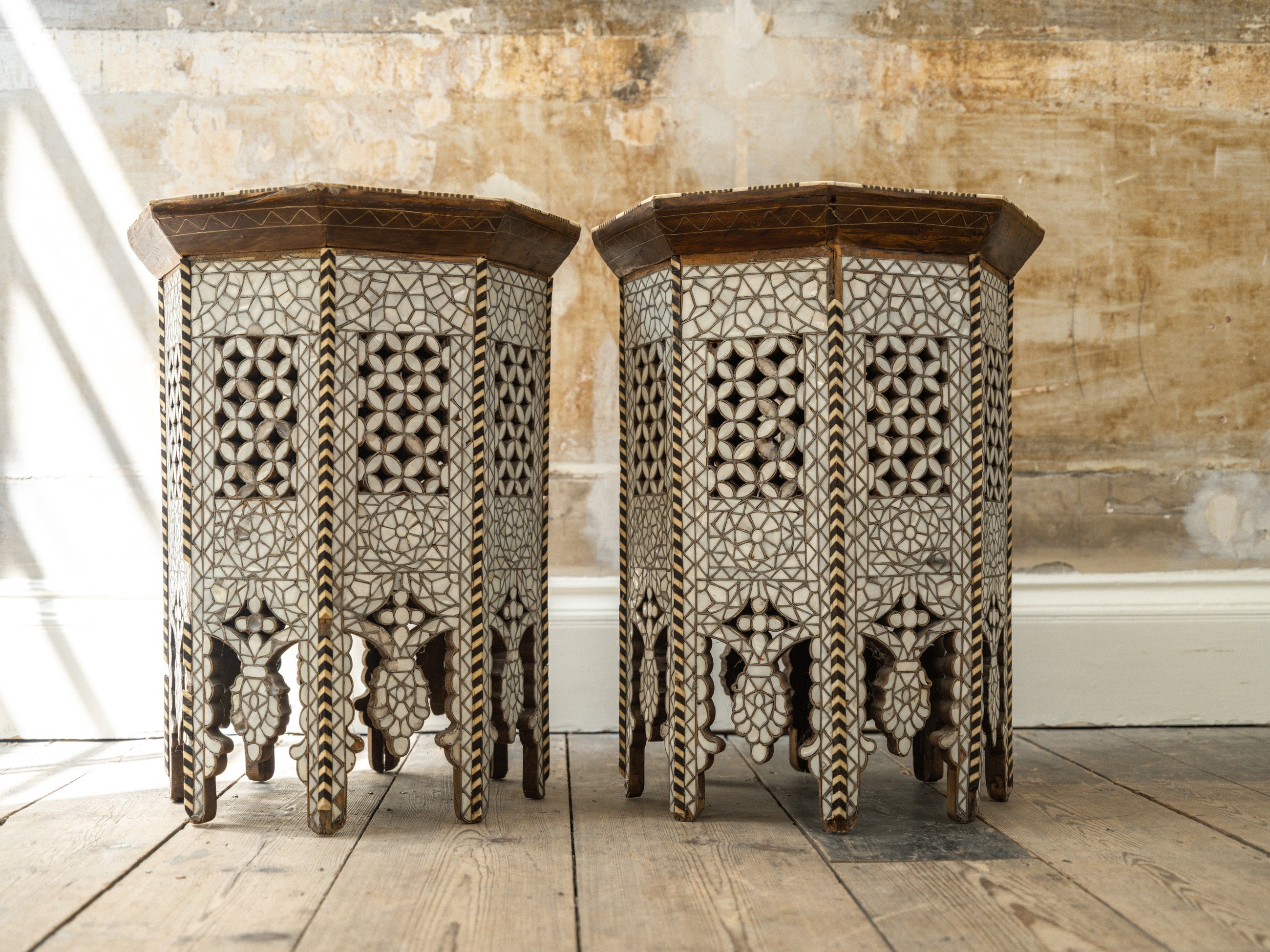 A Pair of Moorish Side Tables