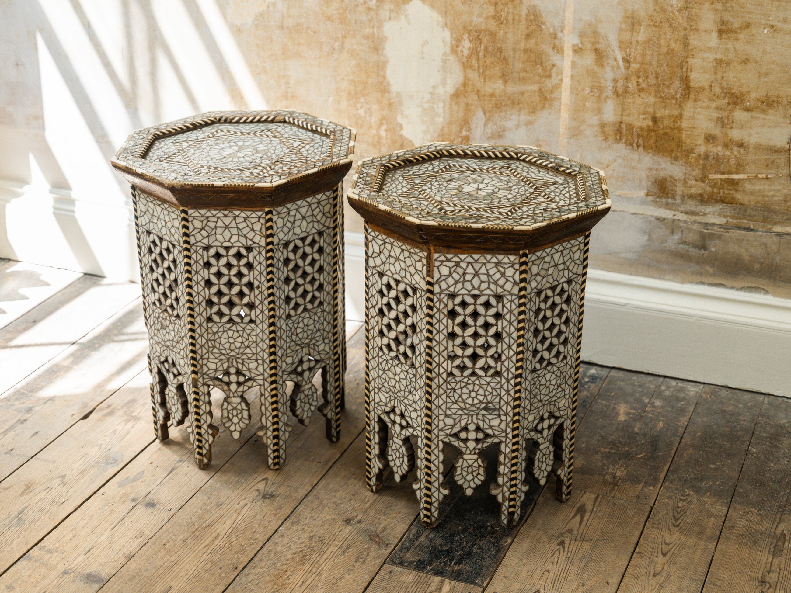 A Pair of Moorish Side Tables