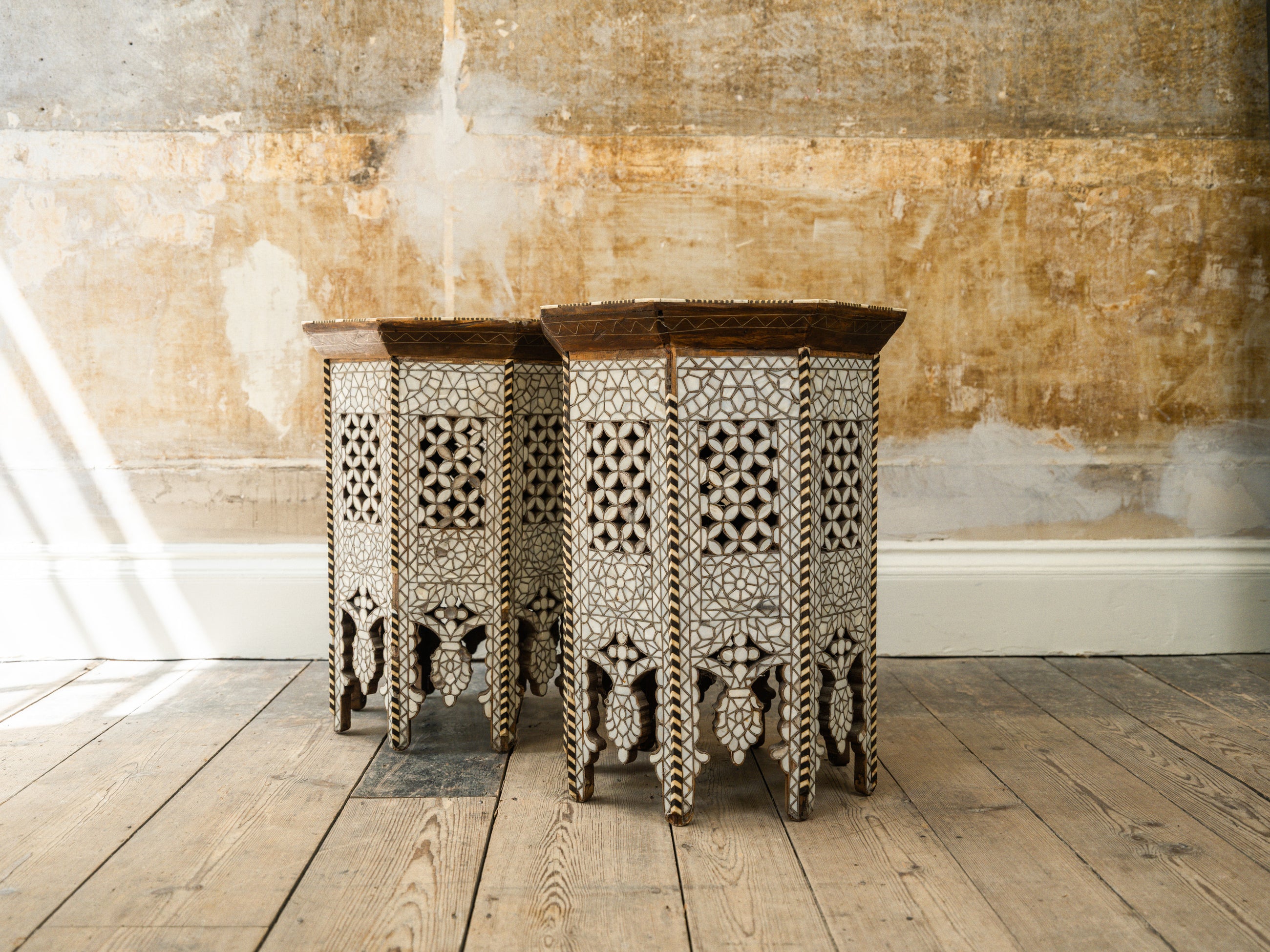 A Pair of Moorish Side Tables
