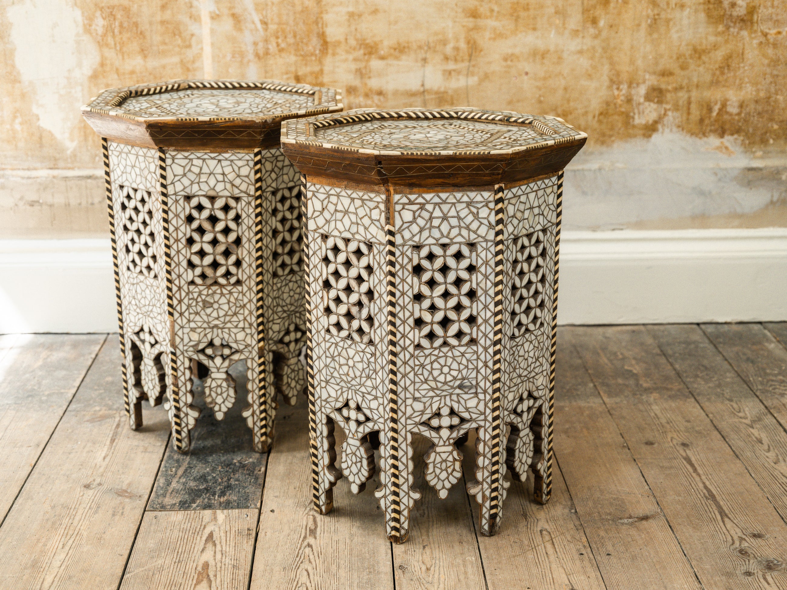 A Pair of Moorish Side Tables