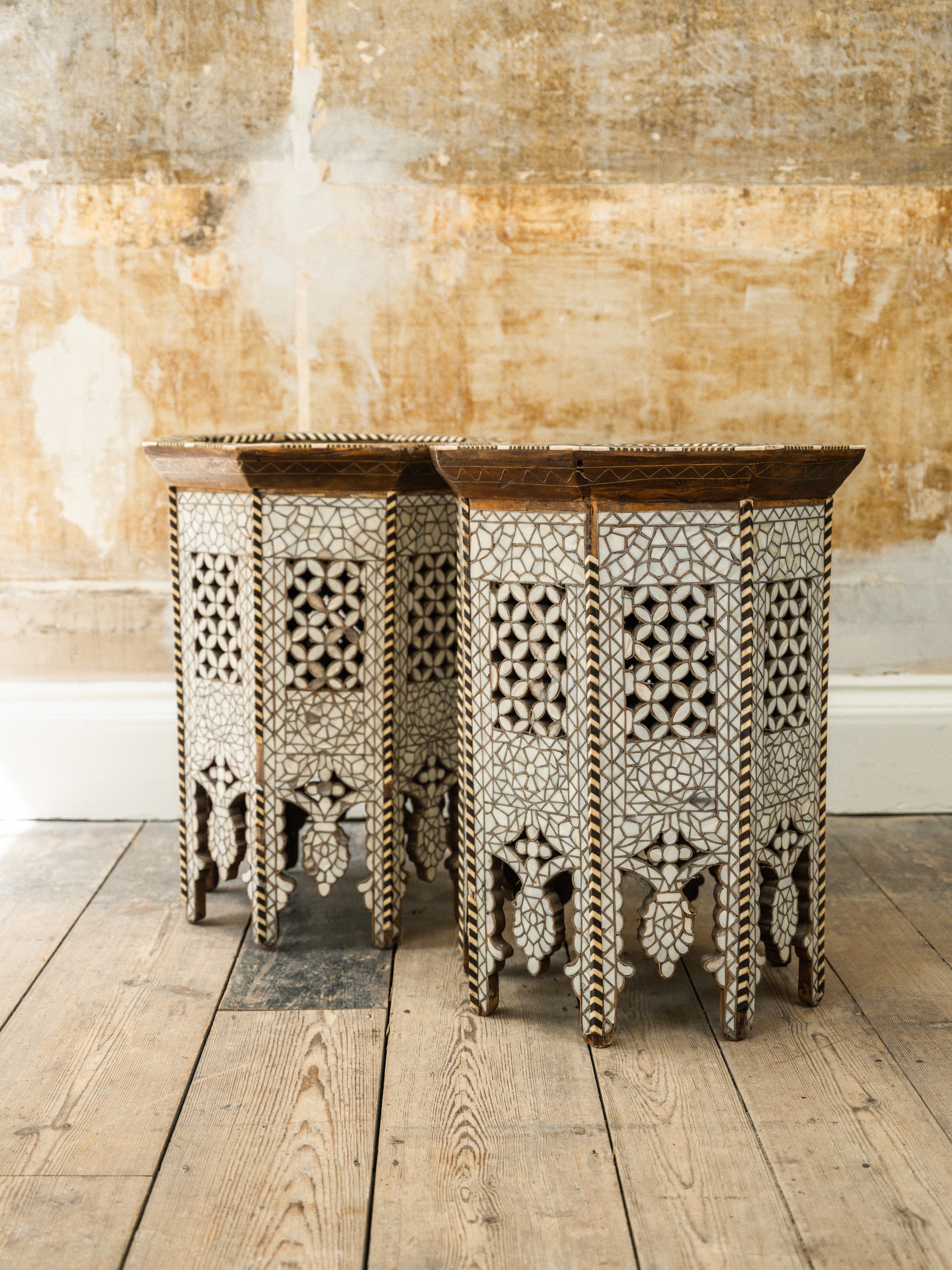 A Pair of Moorish Side Tables