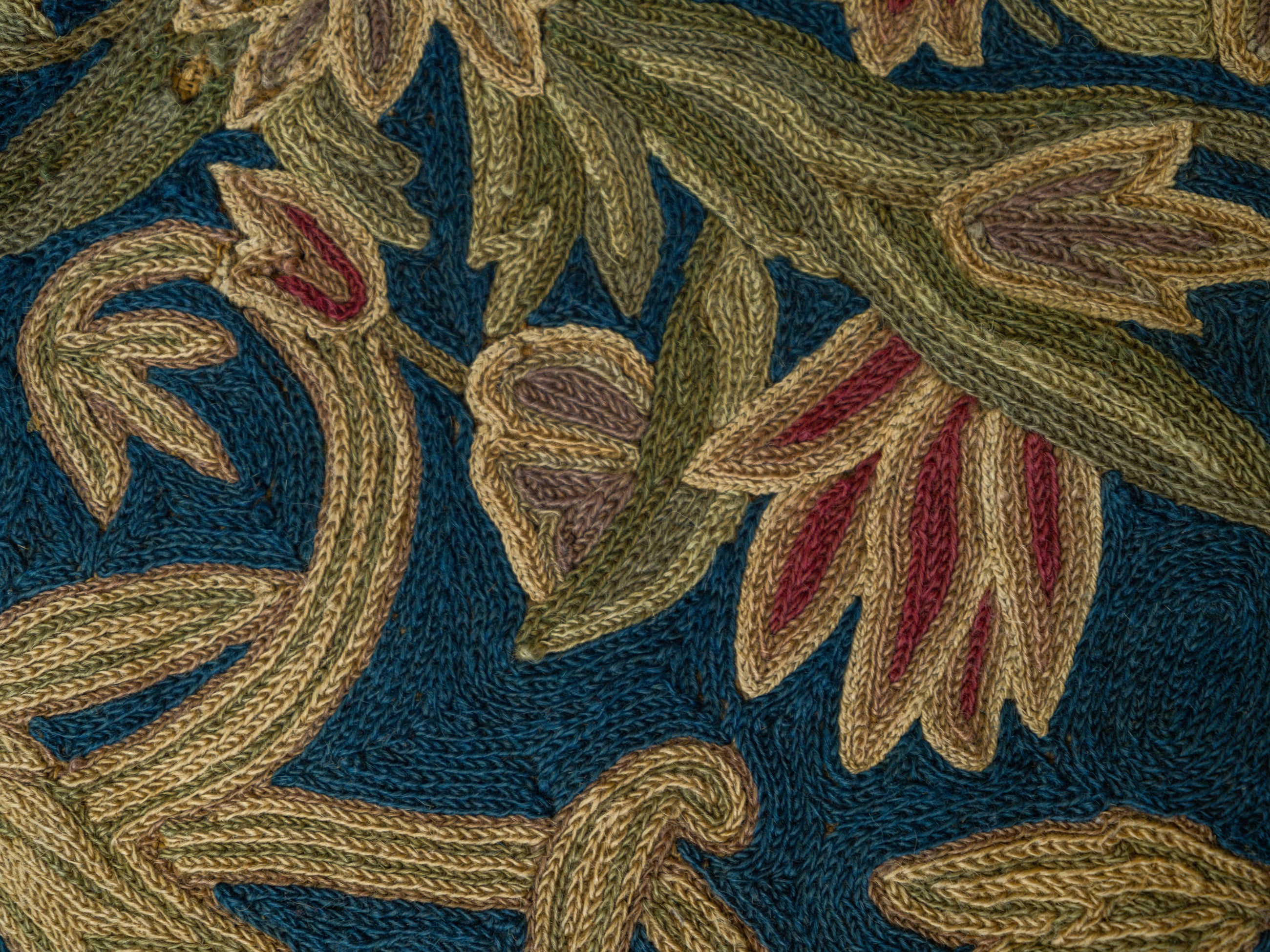 A 19th Century Crewel Work Pouffe