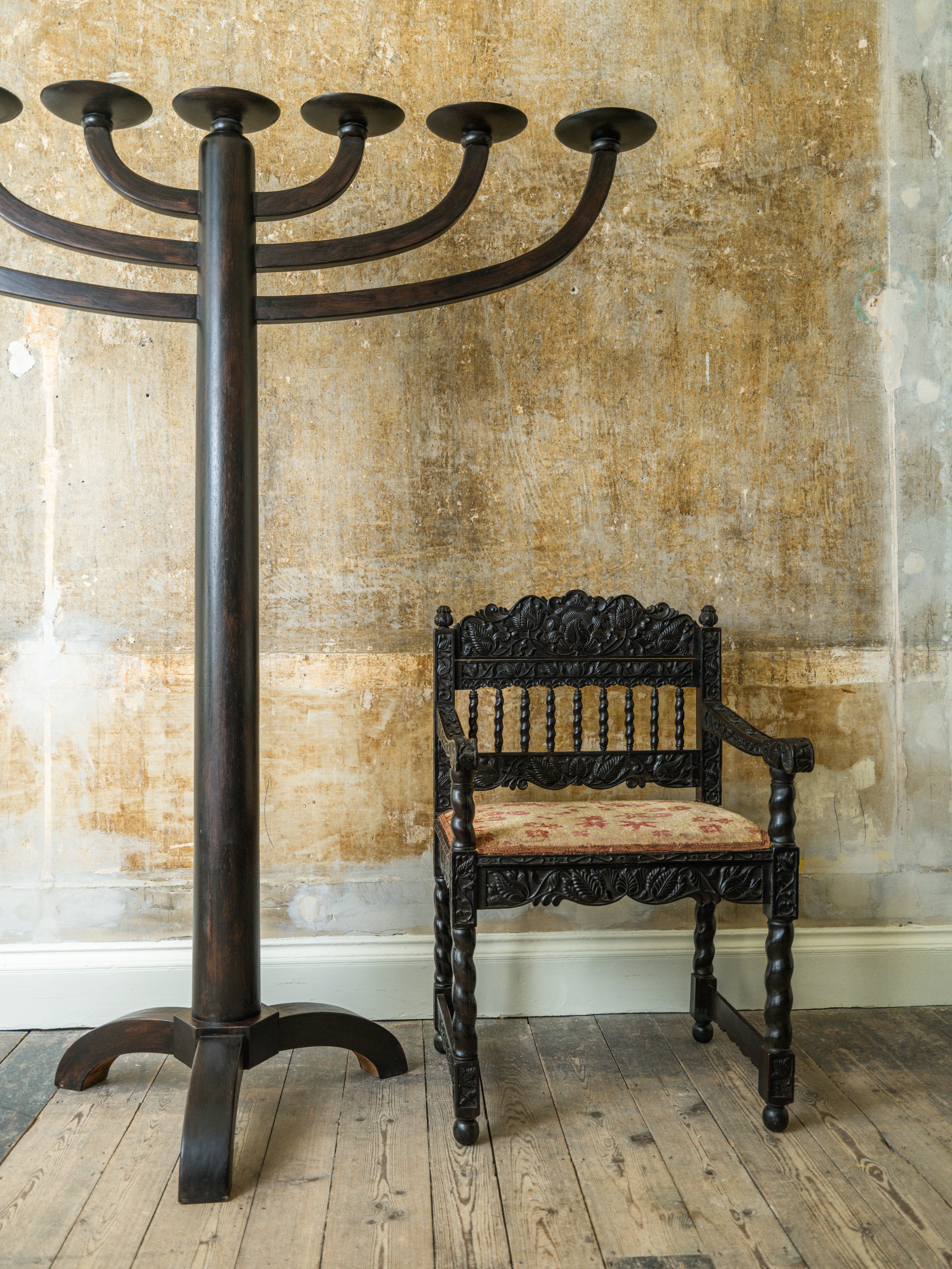 A Floor Standing Menorah