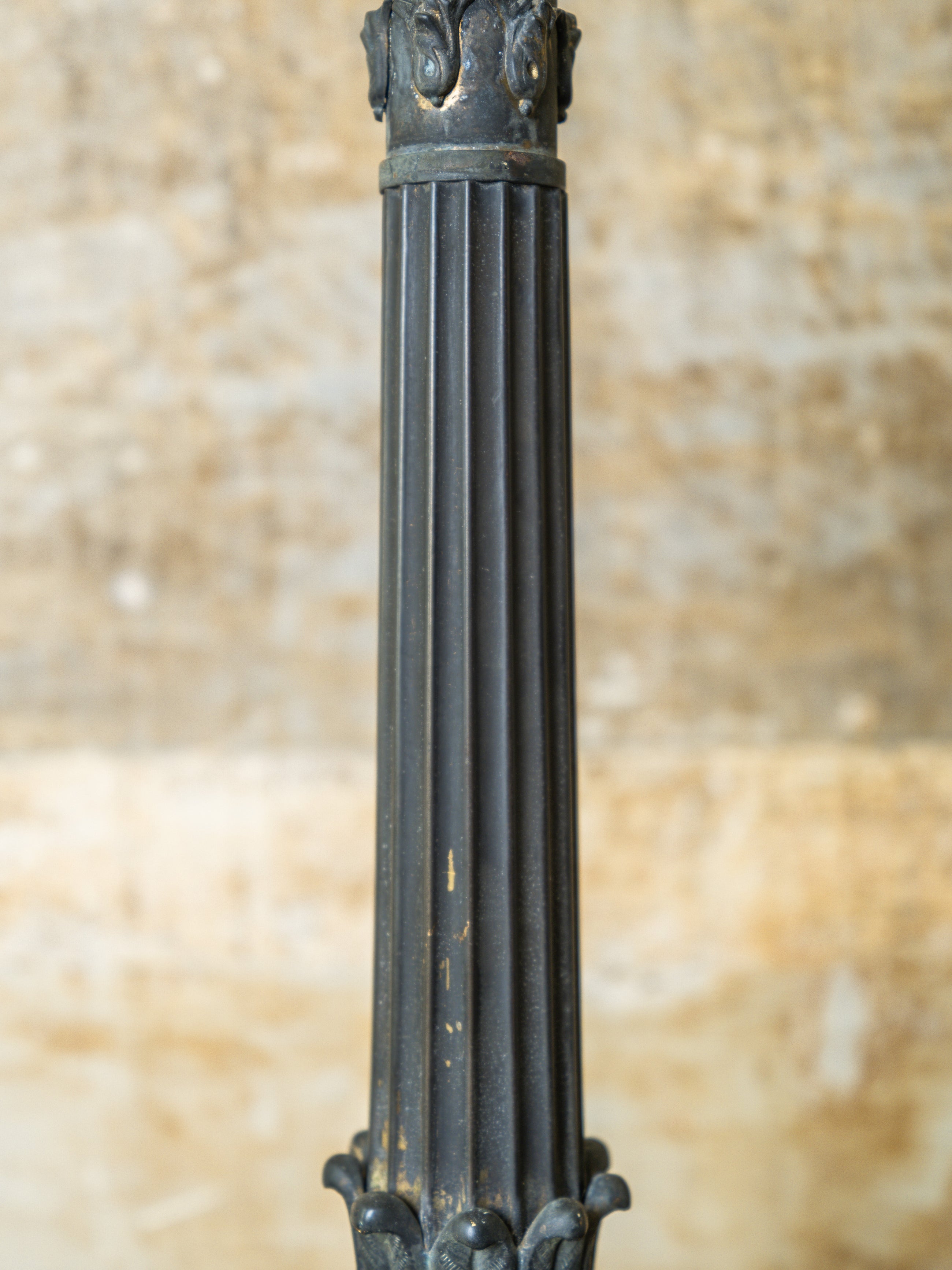 A George IV Column Table Lamp