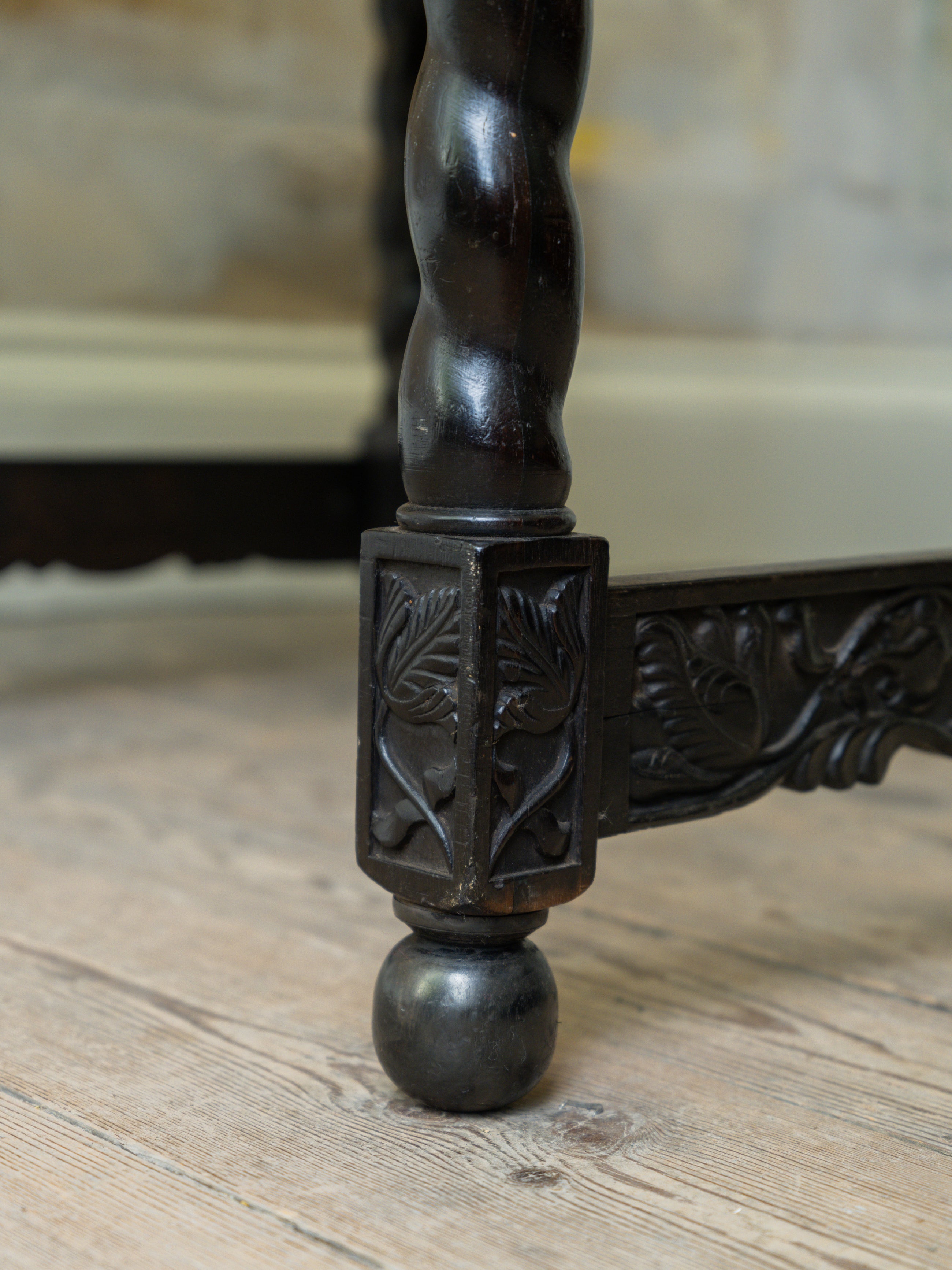 A 17th Century Dutch Colonial Ebony Armchair