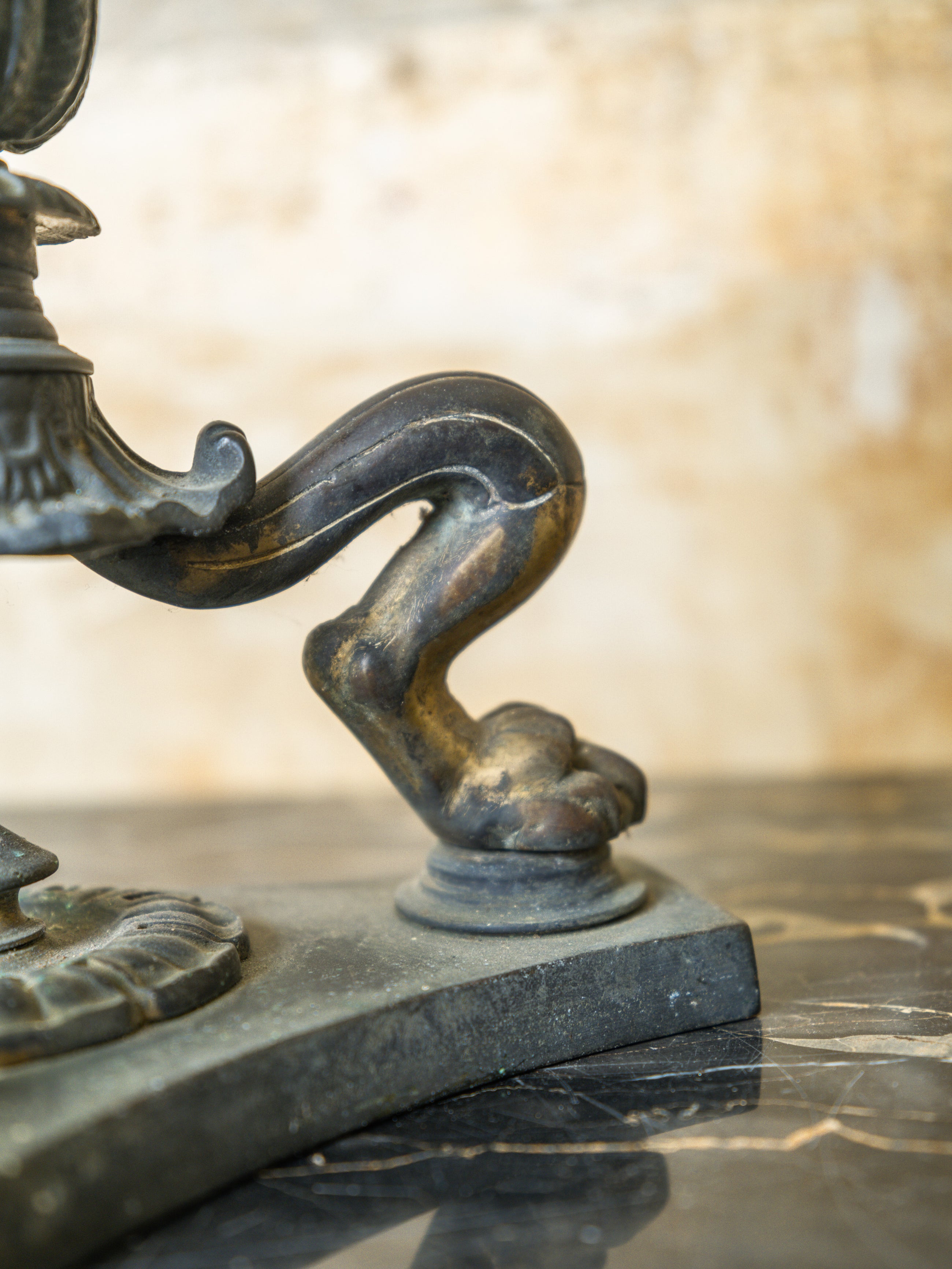 A George IV Column Table Lamp