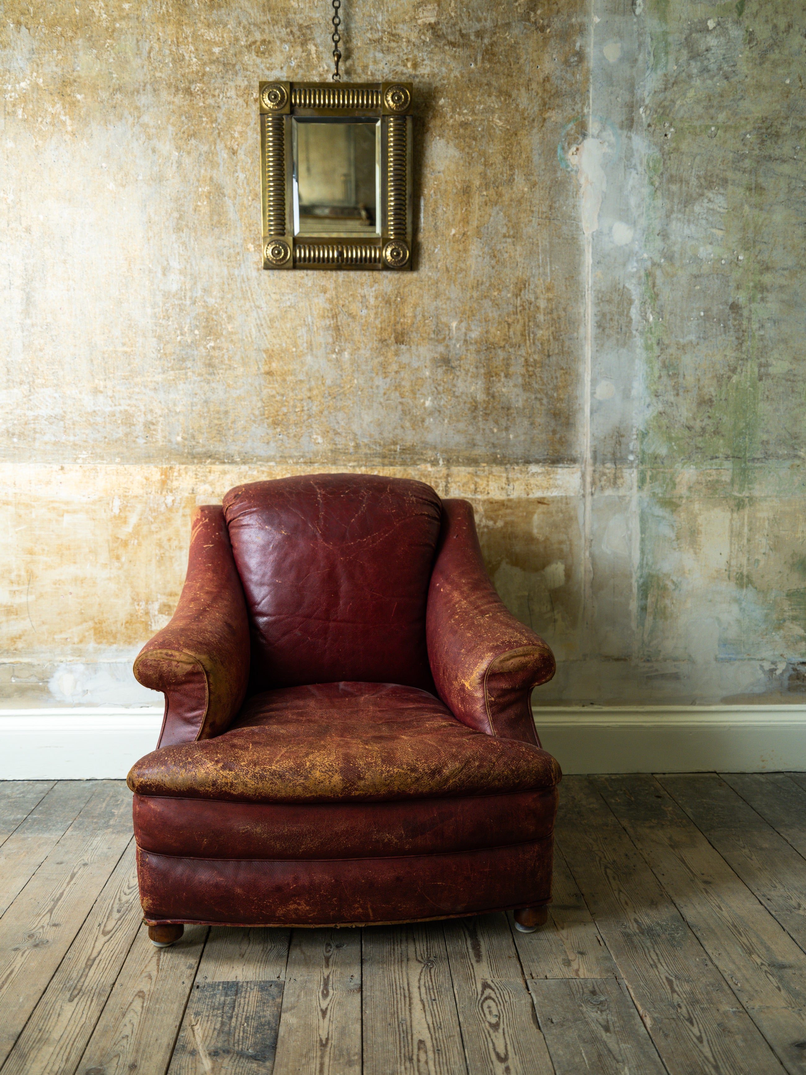 A 19th Century Brass Wall Mirror