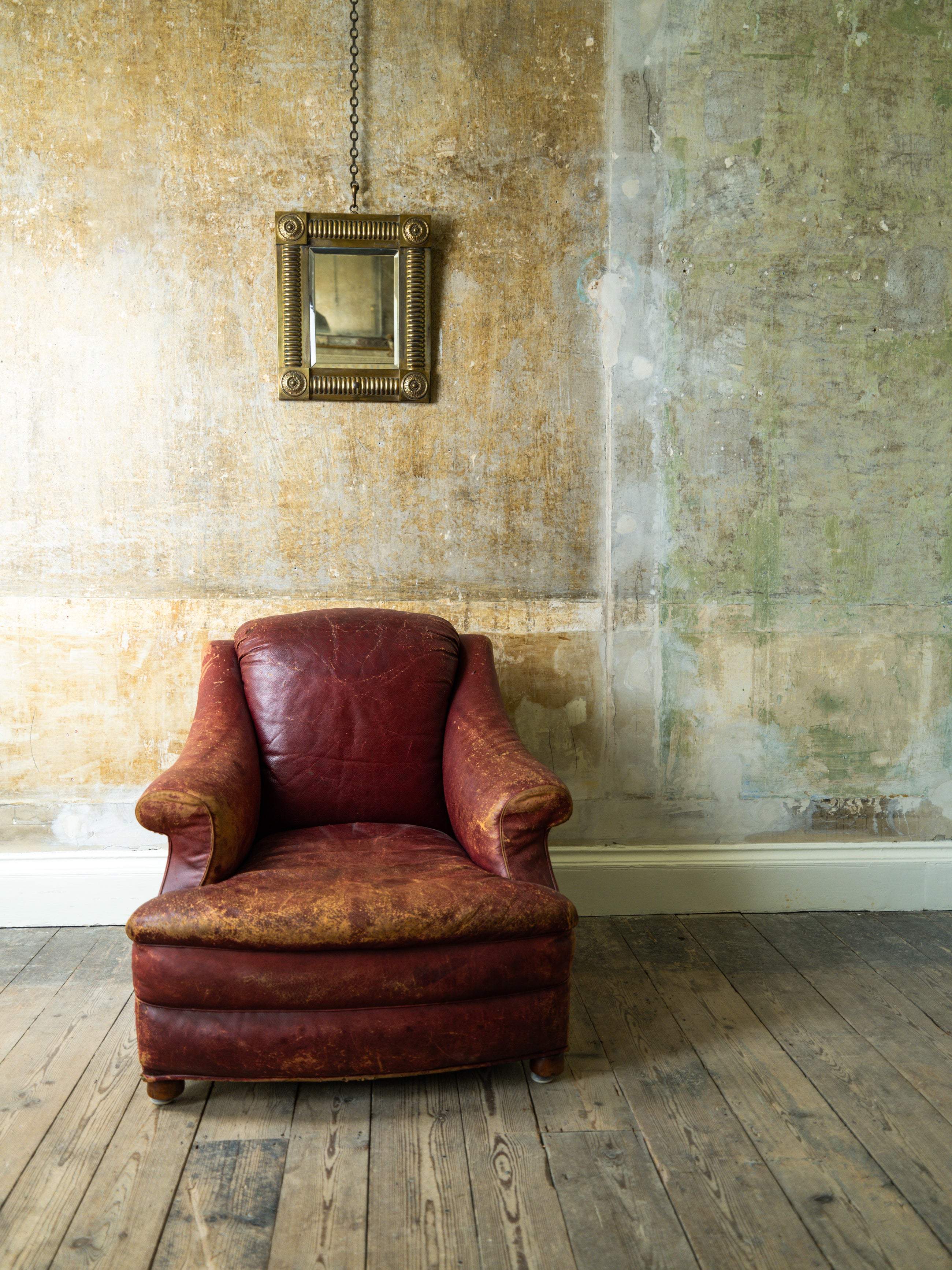 A 19th Century Brass Wall Mirror