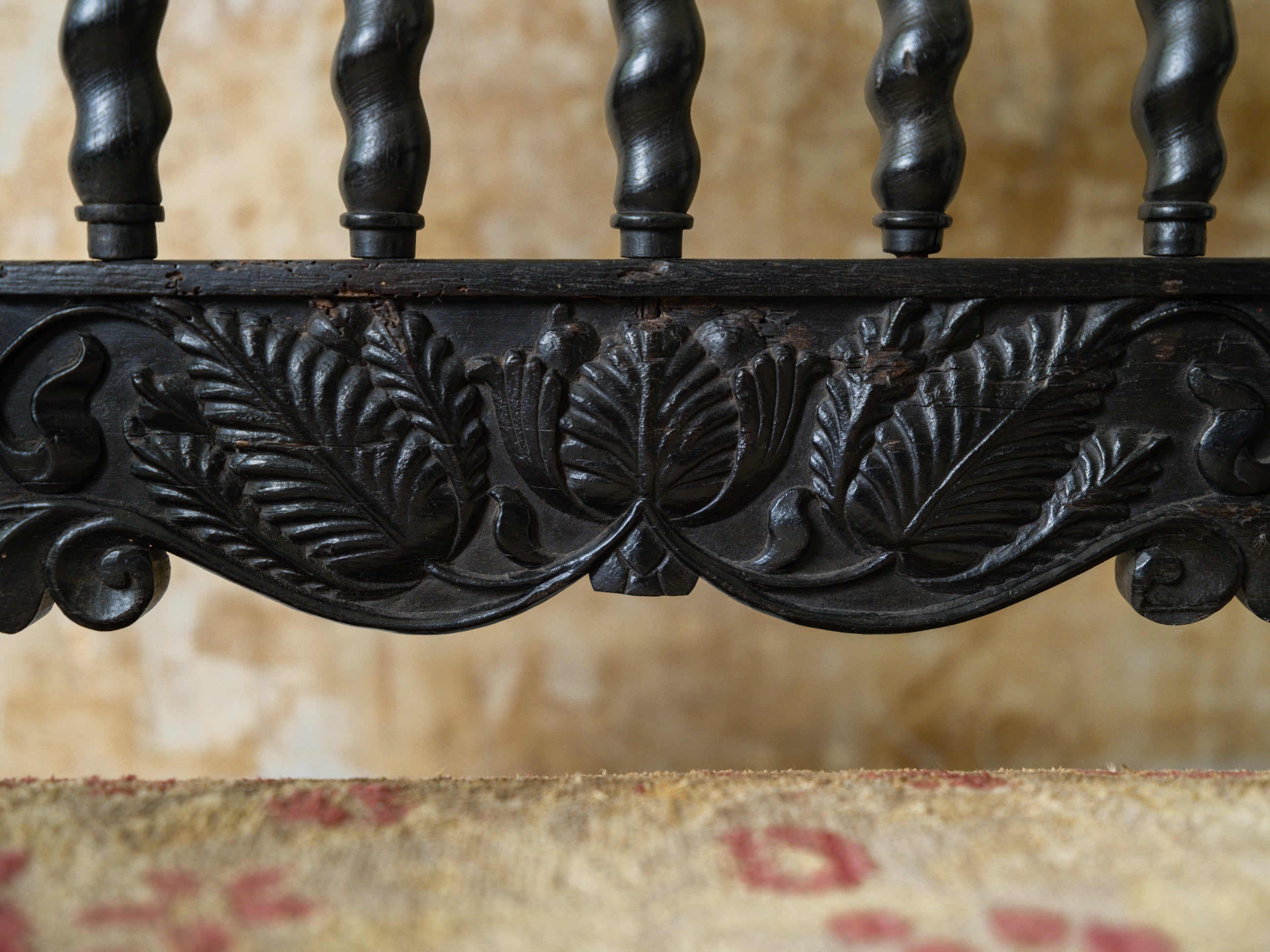 A 17th Century Dutch Colonial Ebony Armchair