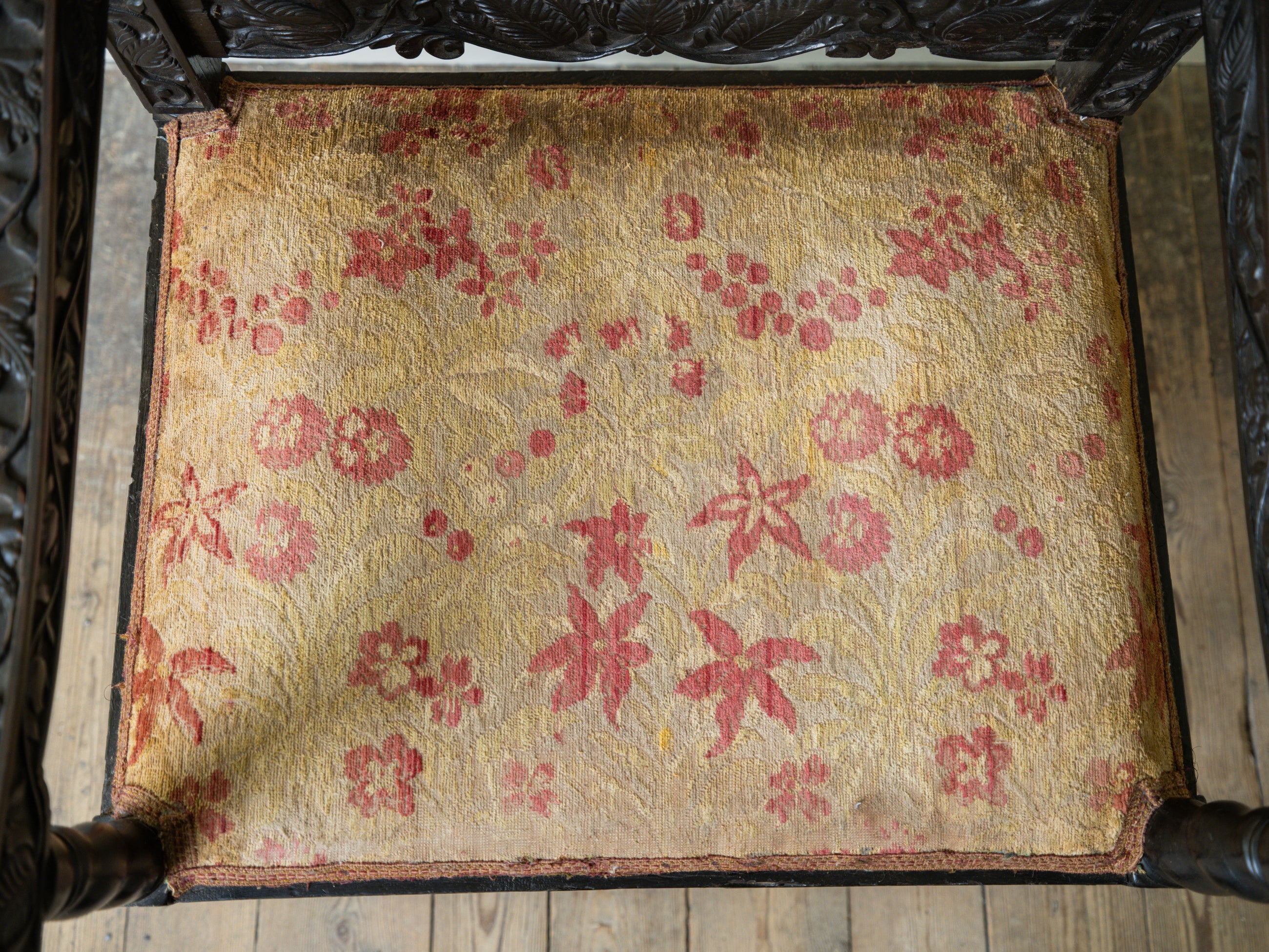 A 17th Century Dutch Colonial Ebony Armchair