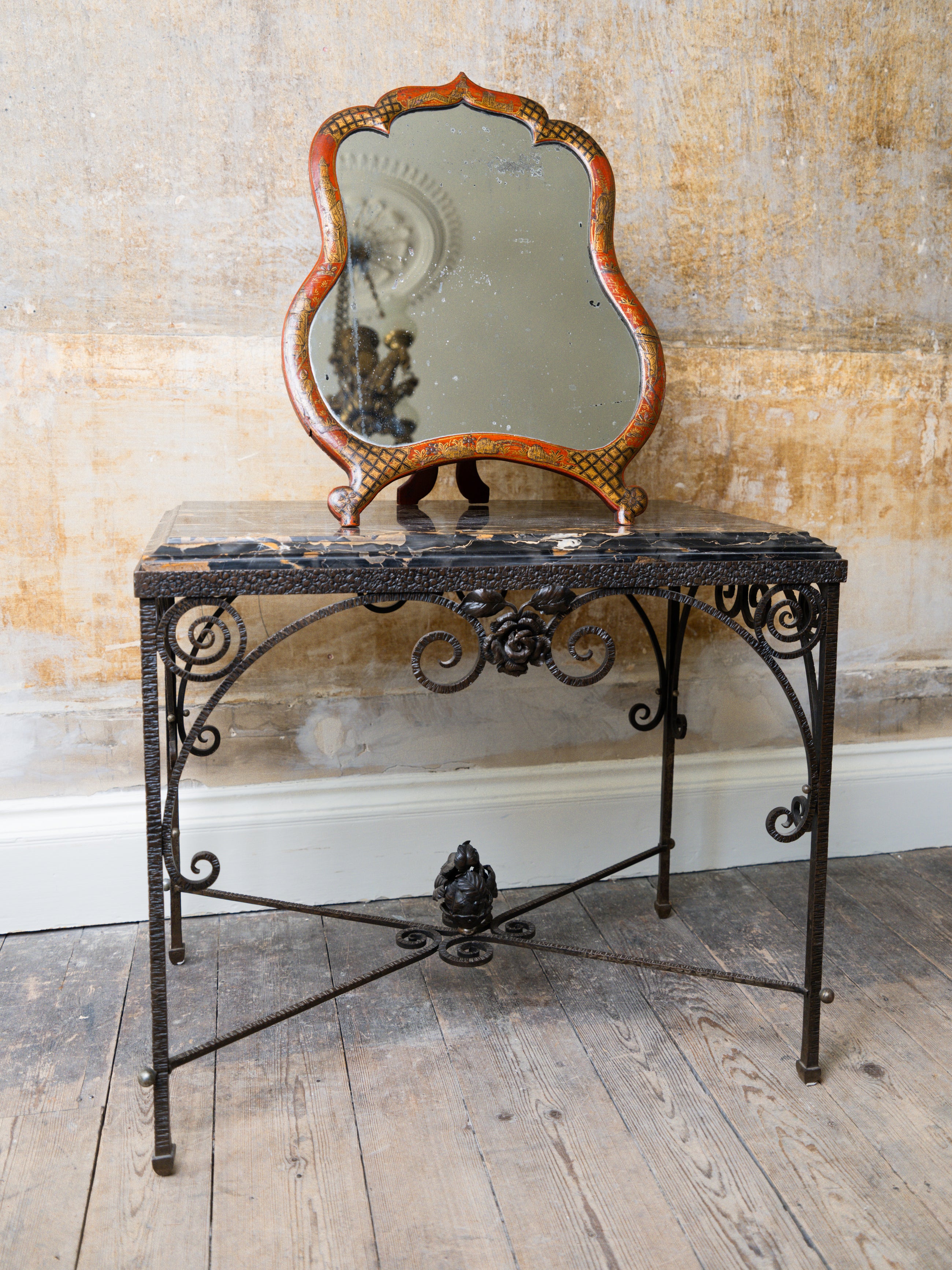A George III Chinoiserie Dressing Mirror