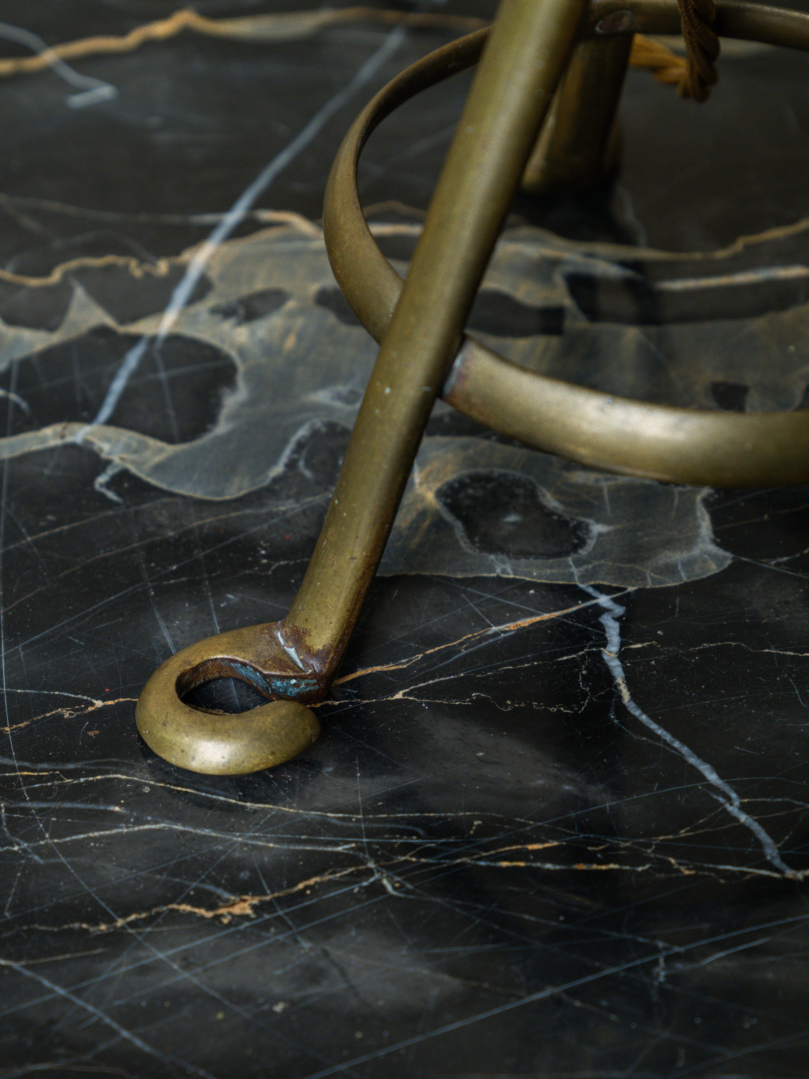 An Adjustable Brass W A S Benson Table Lamp