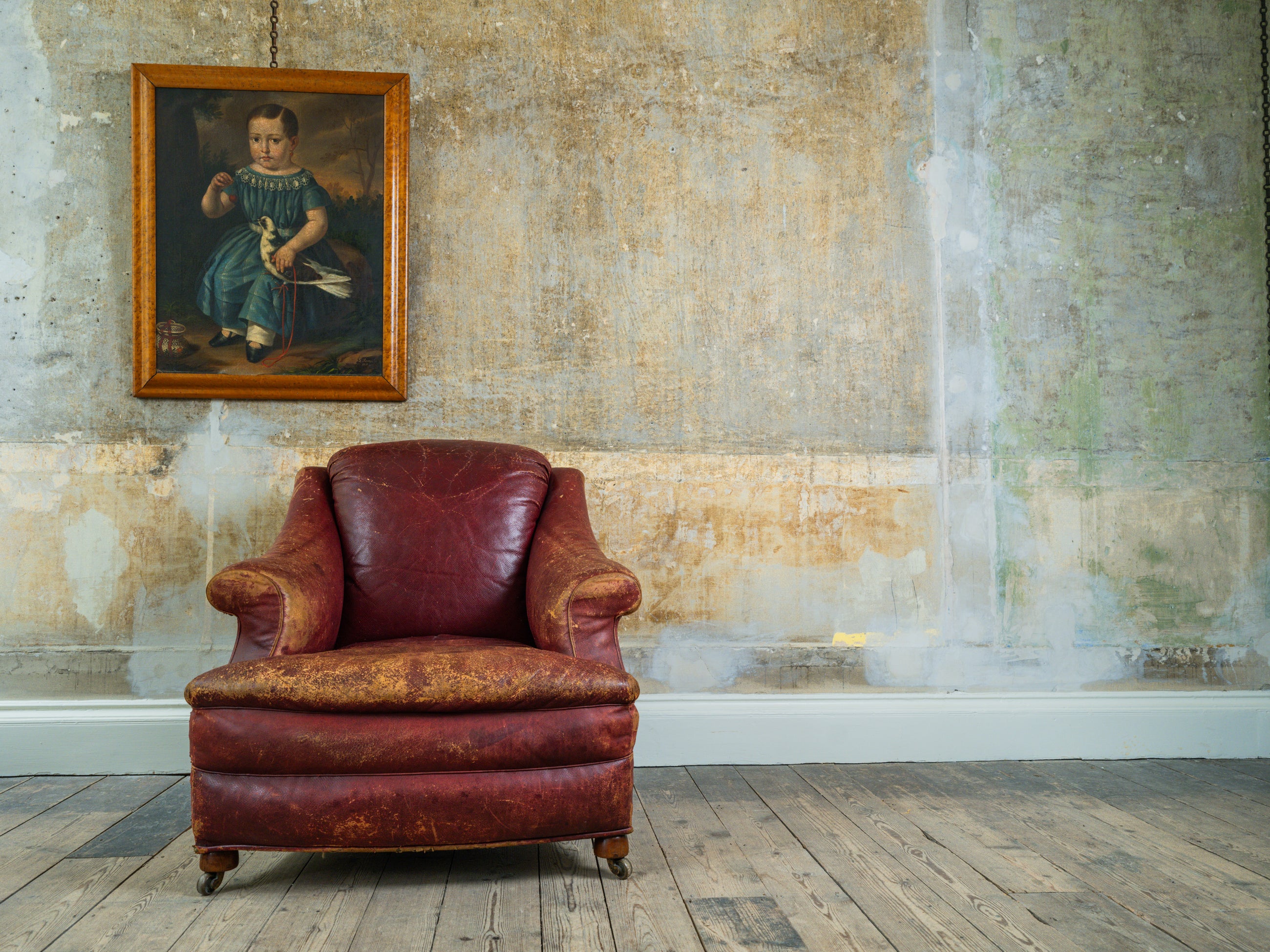 A 19th Century Oil of Seated Boy